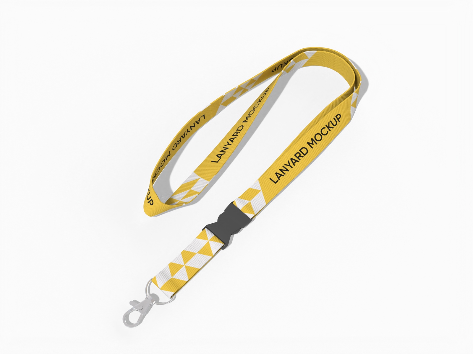 Lanyard with buckle mockup