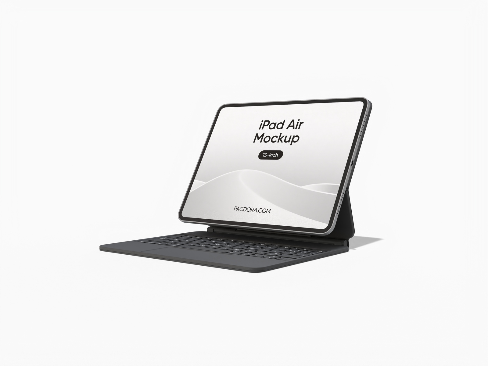 13inch iPad Air with Magic Keyboard mockup
