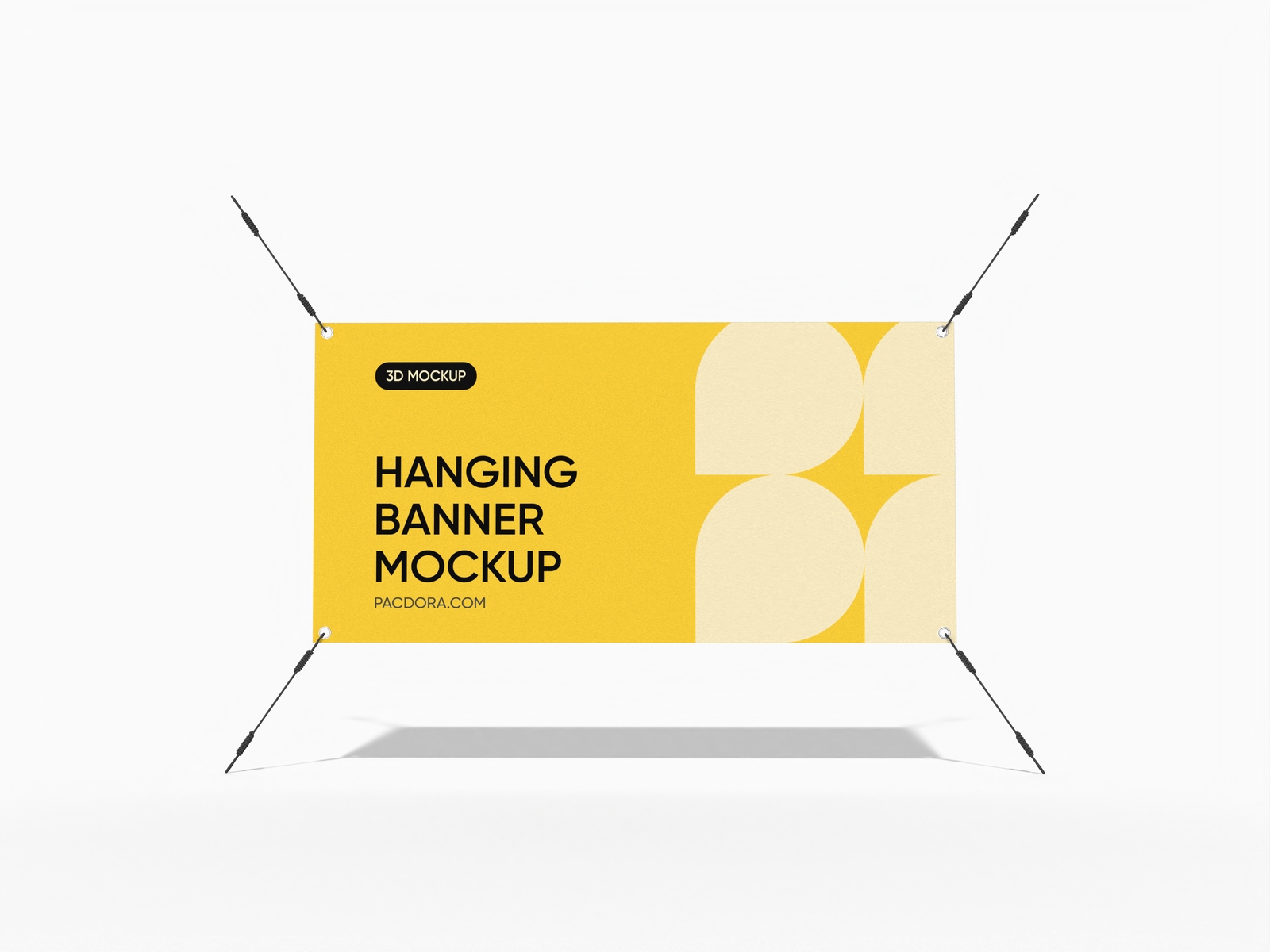 Horizontal banner mockup