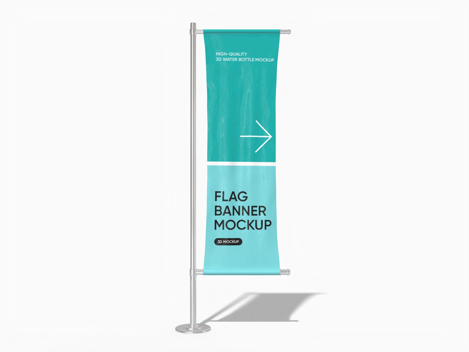 Flag banner ad mockup