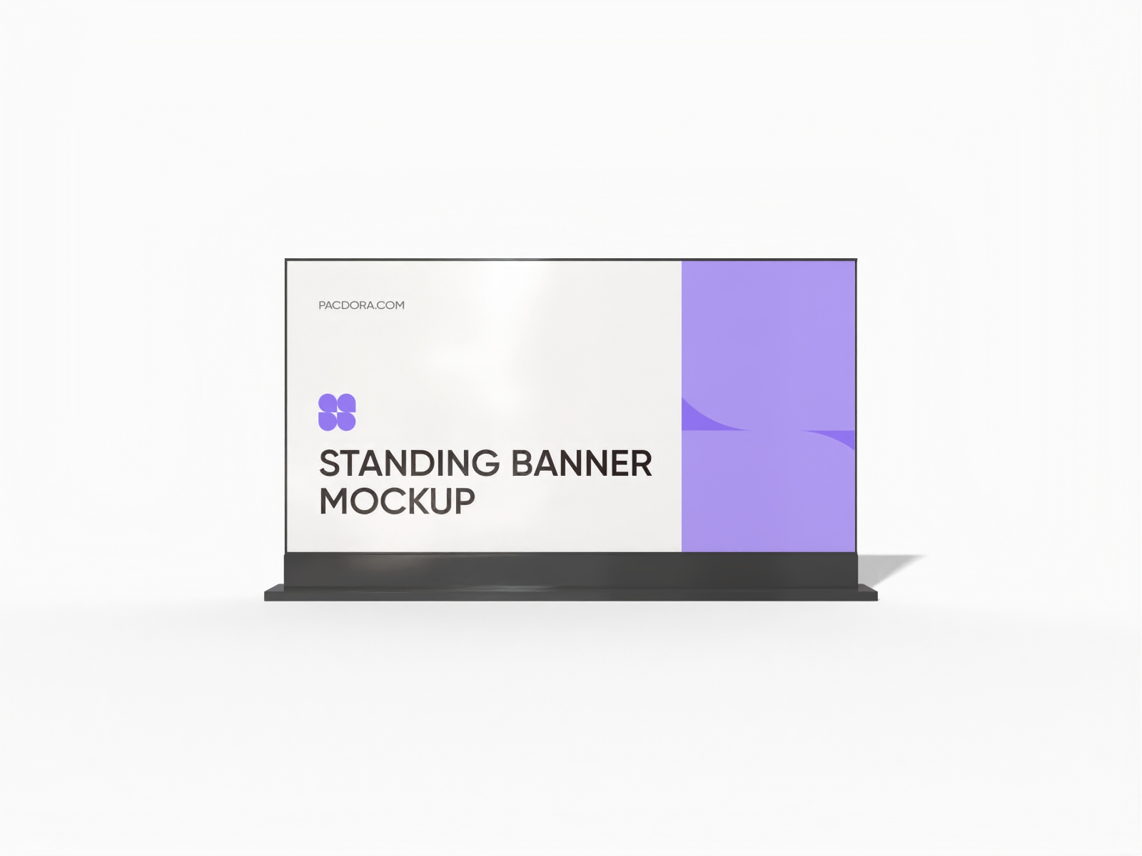 Standing banner ad mockup