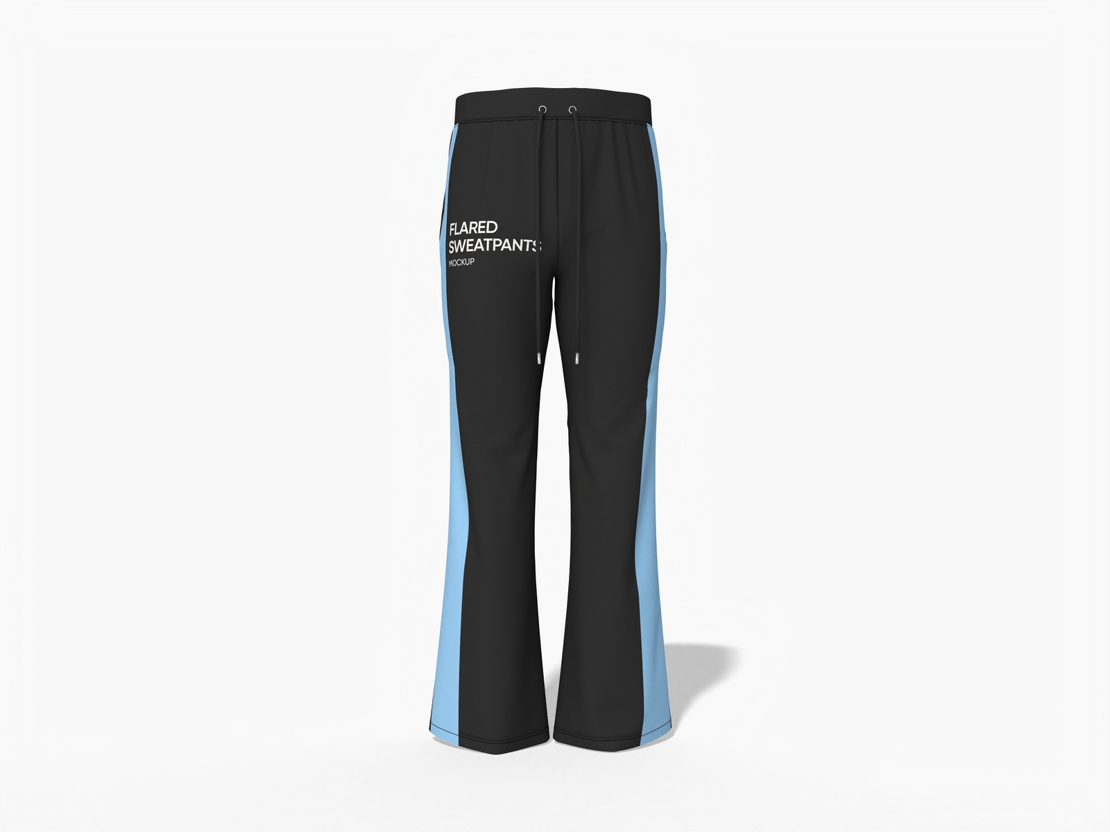 Flared sweatpants mockup