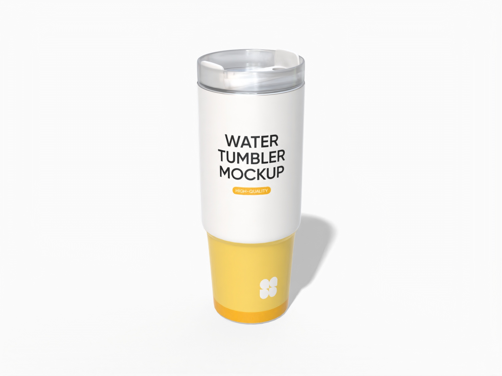 Stainless steel tumbler mockup