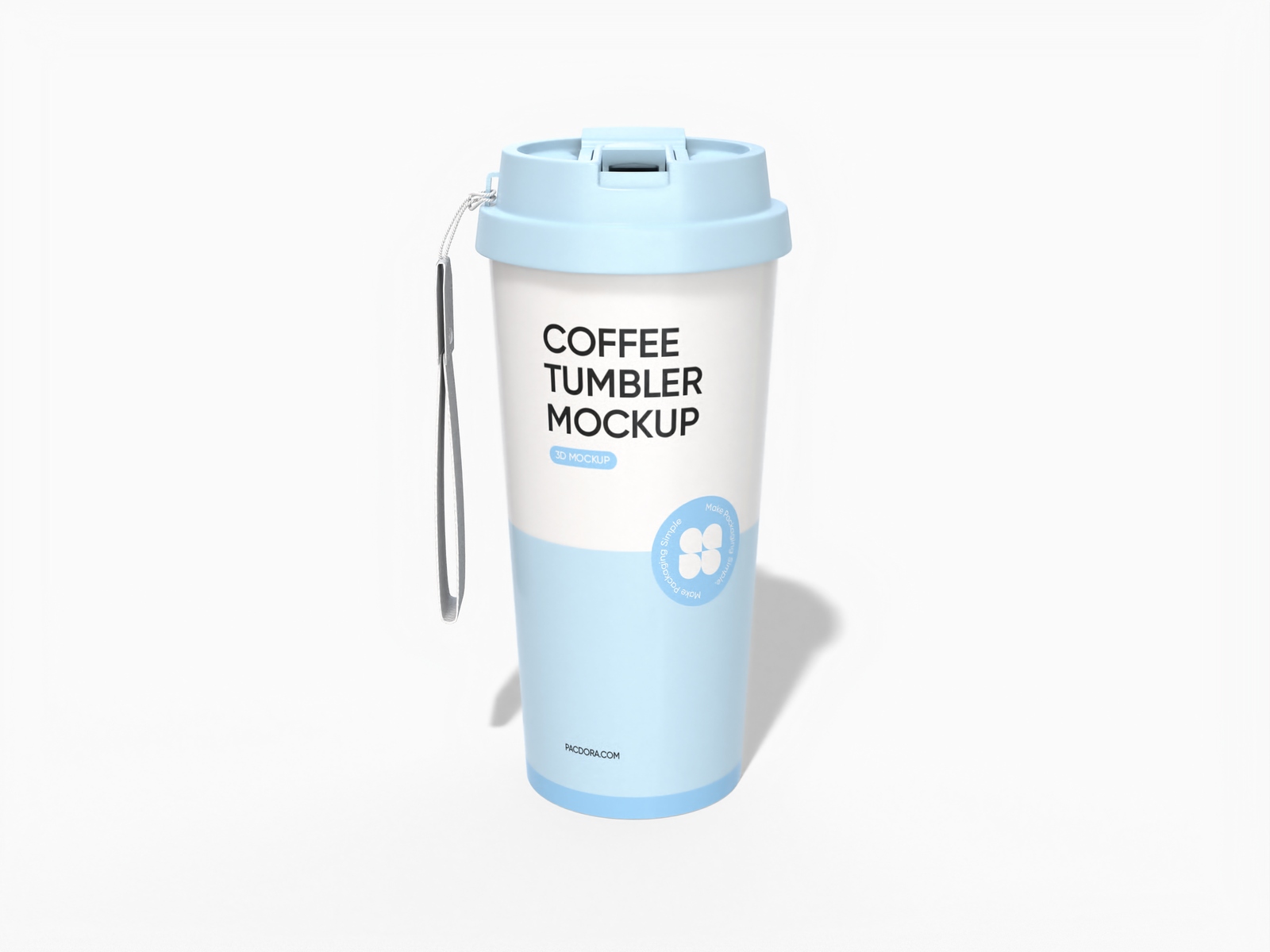Flip cap tumbler mockup