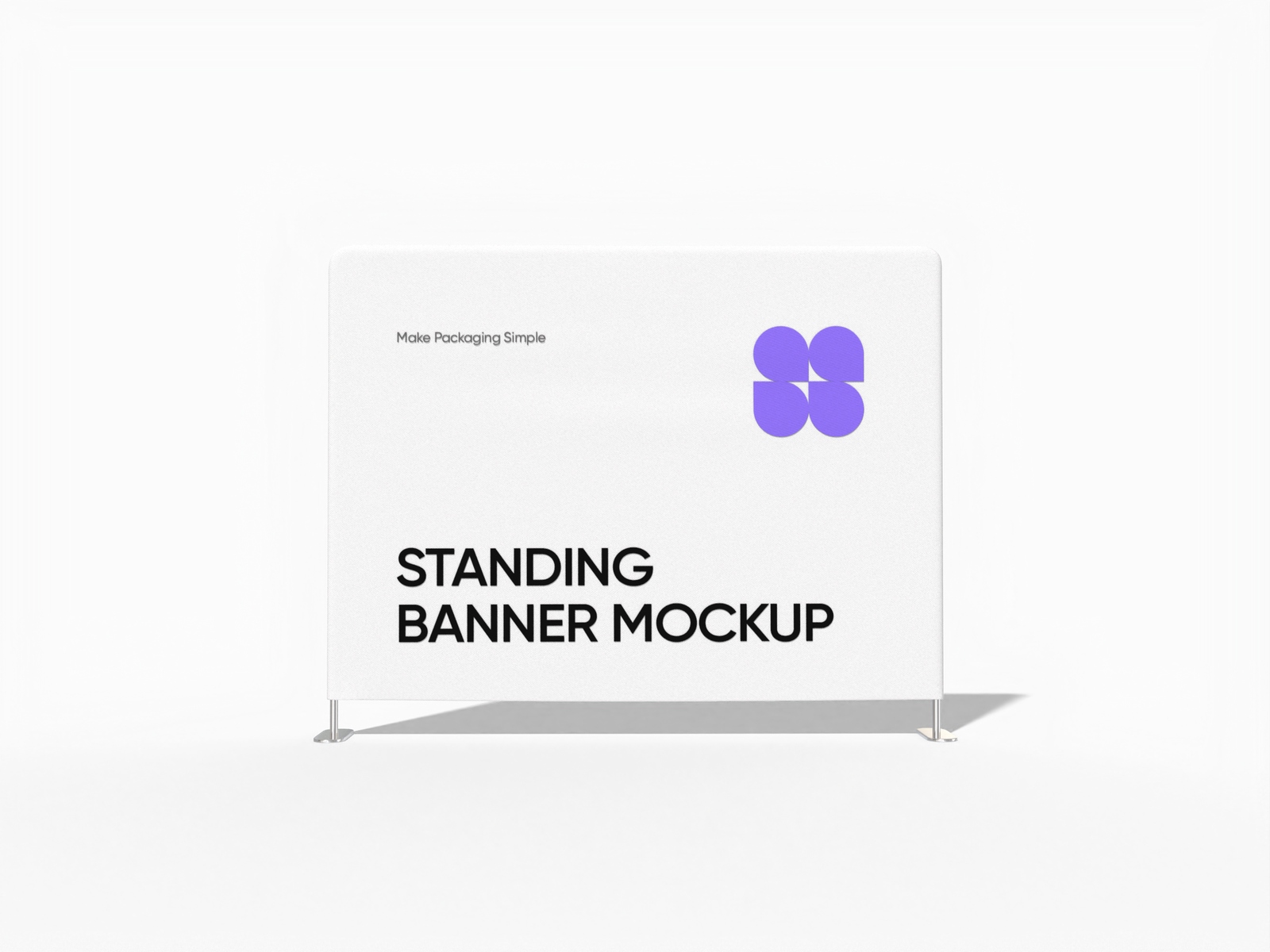 Ad banner stand mockup