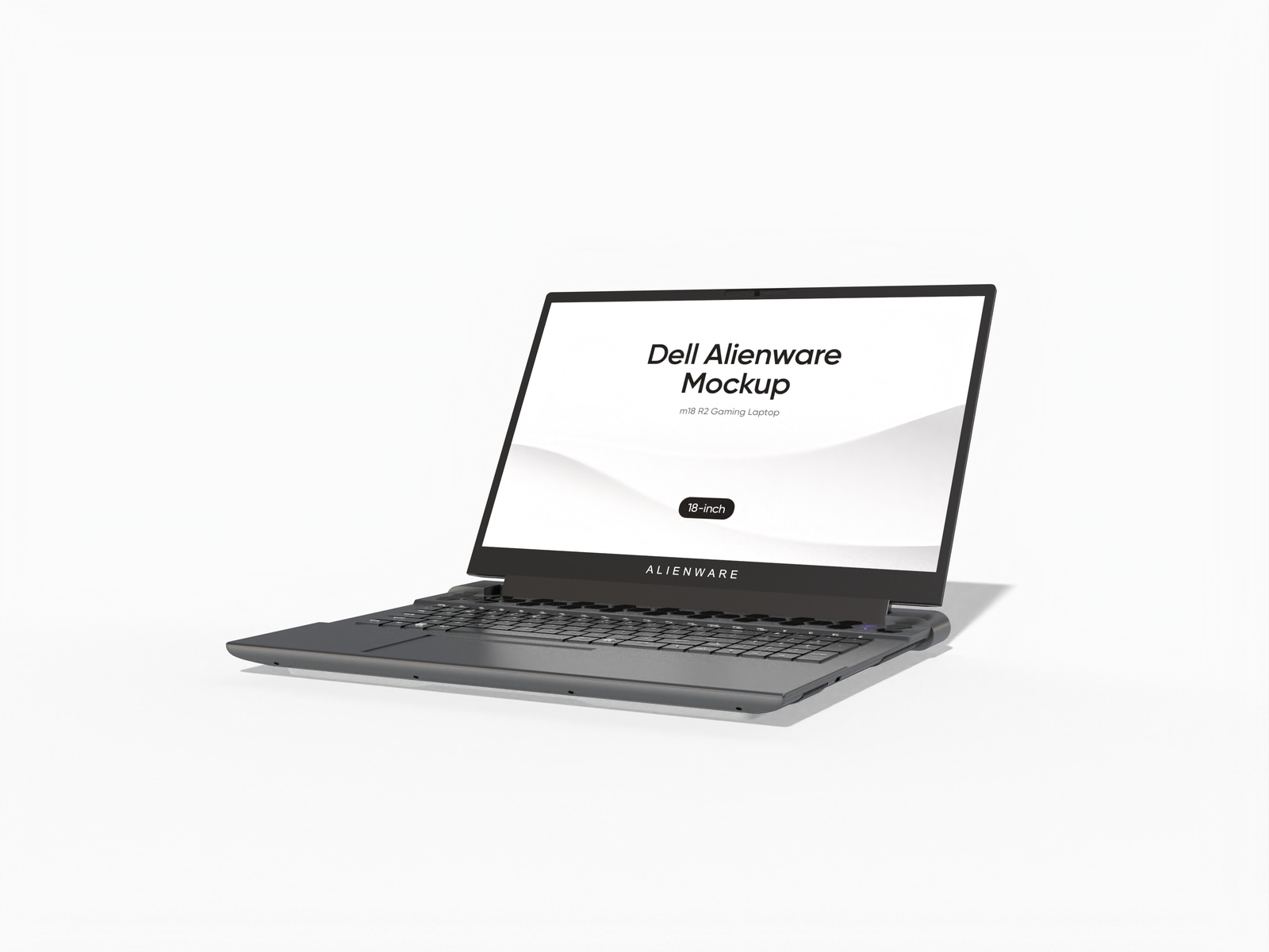 18inch Dell Alienware mockup