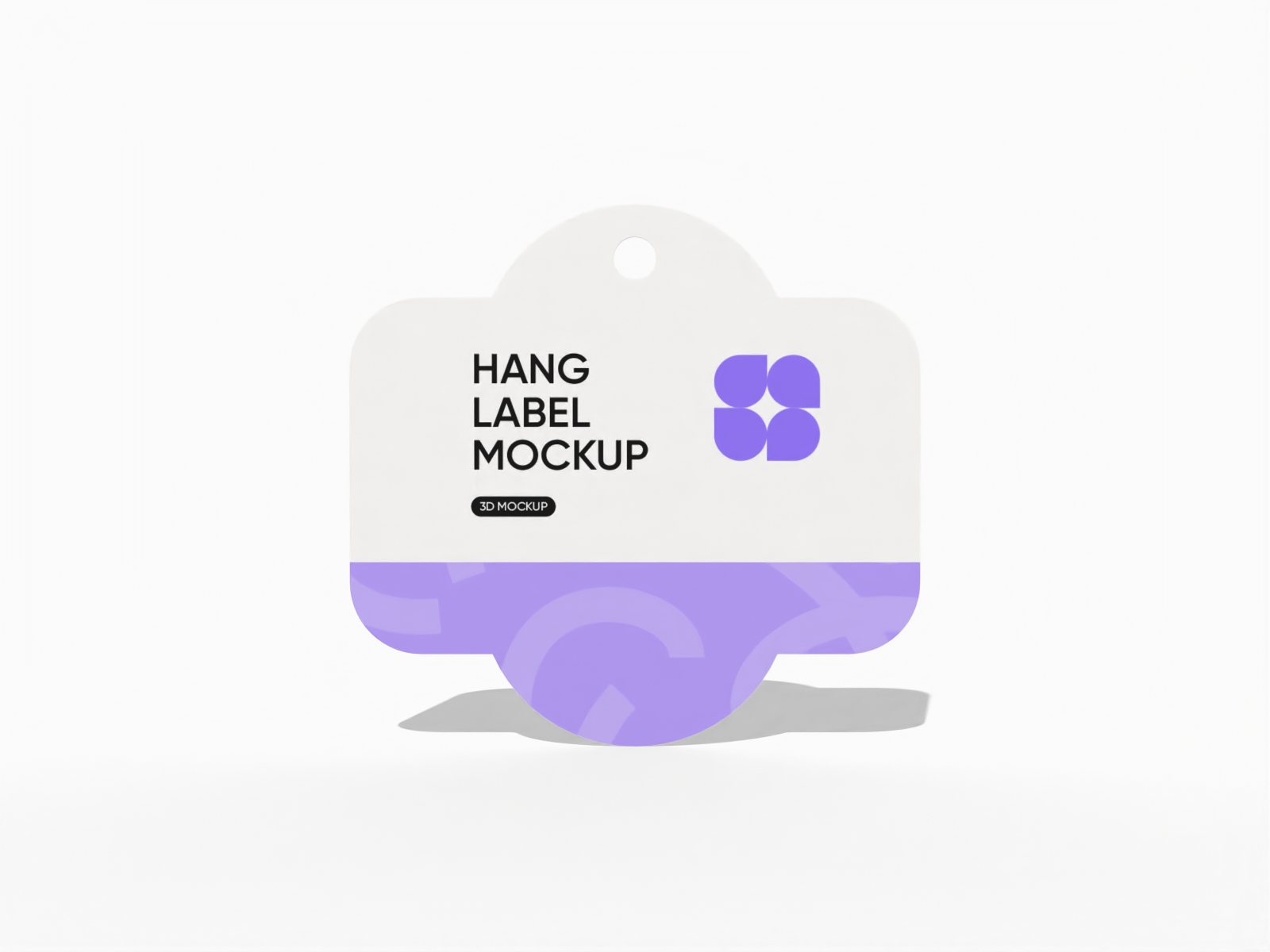 Polygonal label mockup