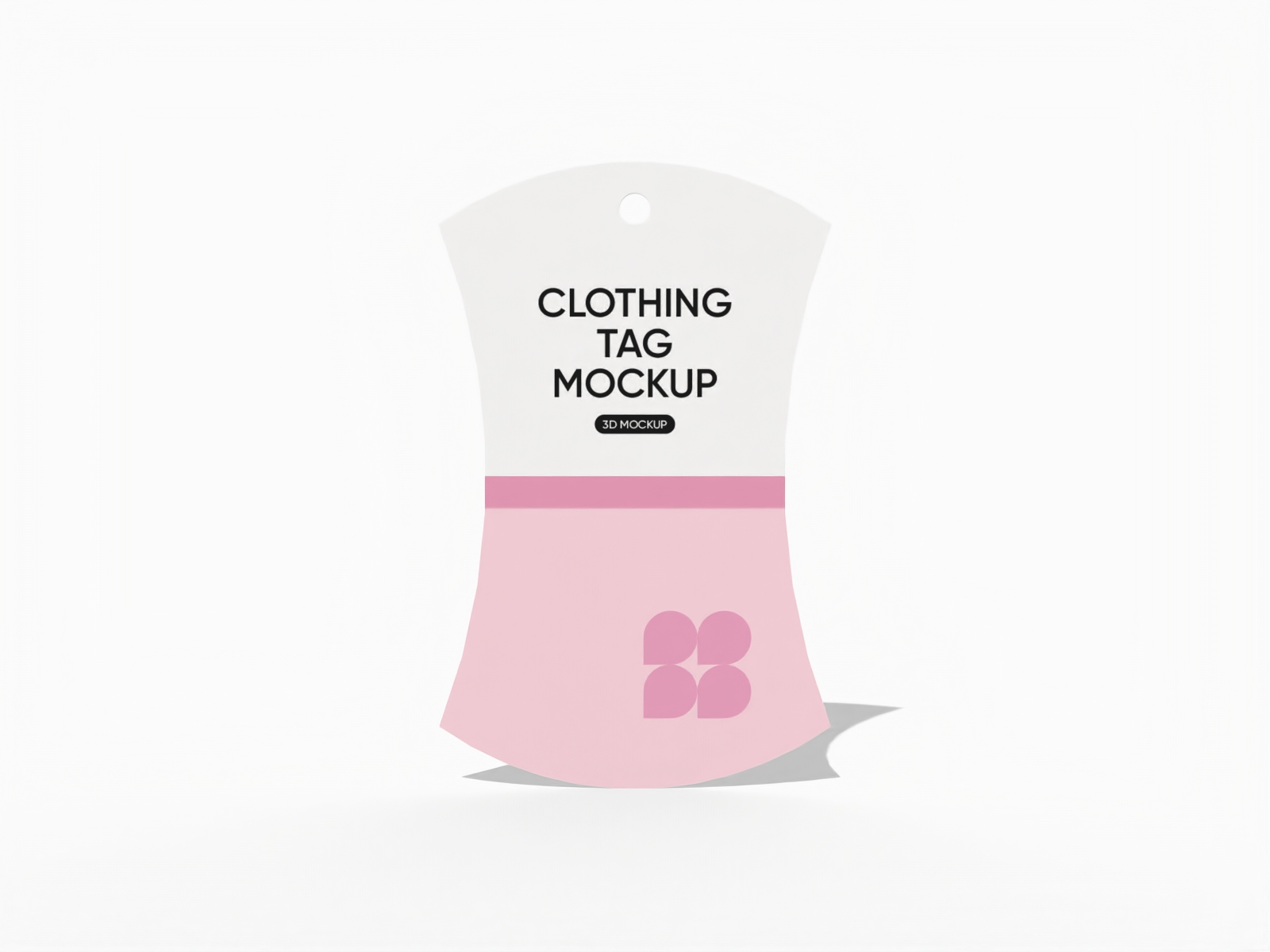 Arched tag mockup