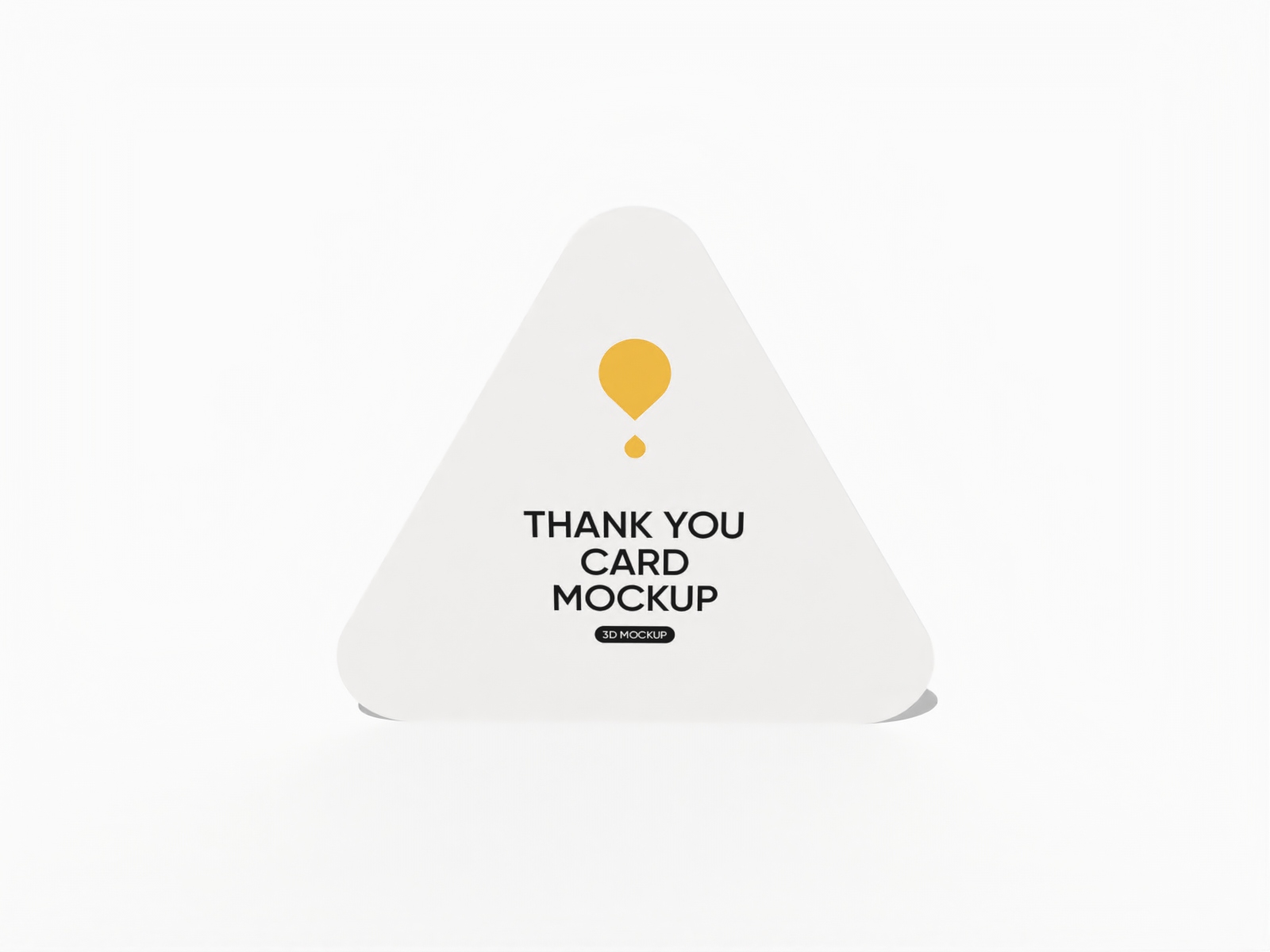 Triangular card mockup