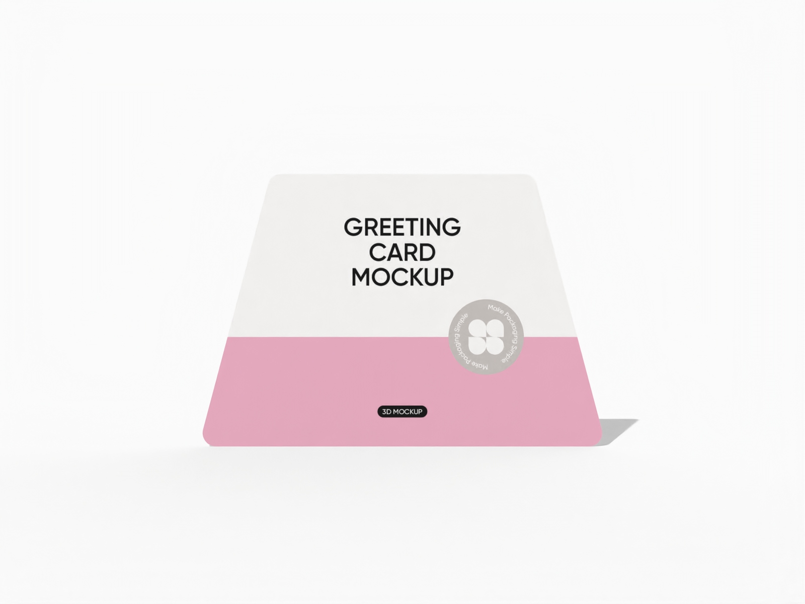 Trapezoidal card mockup