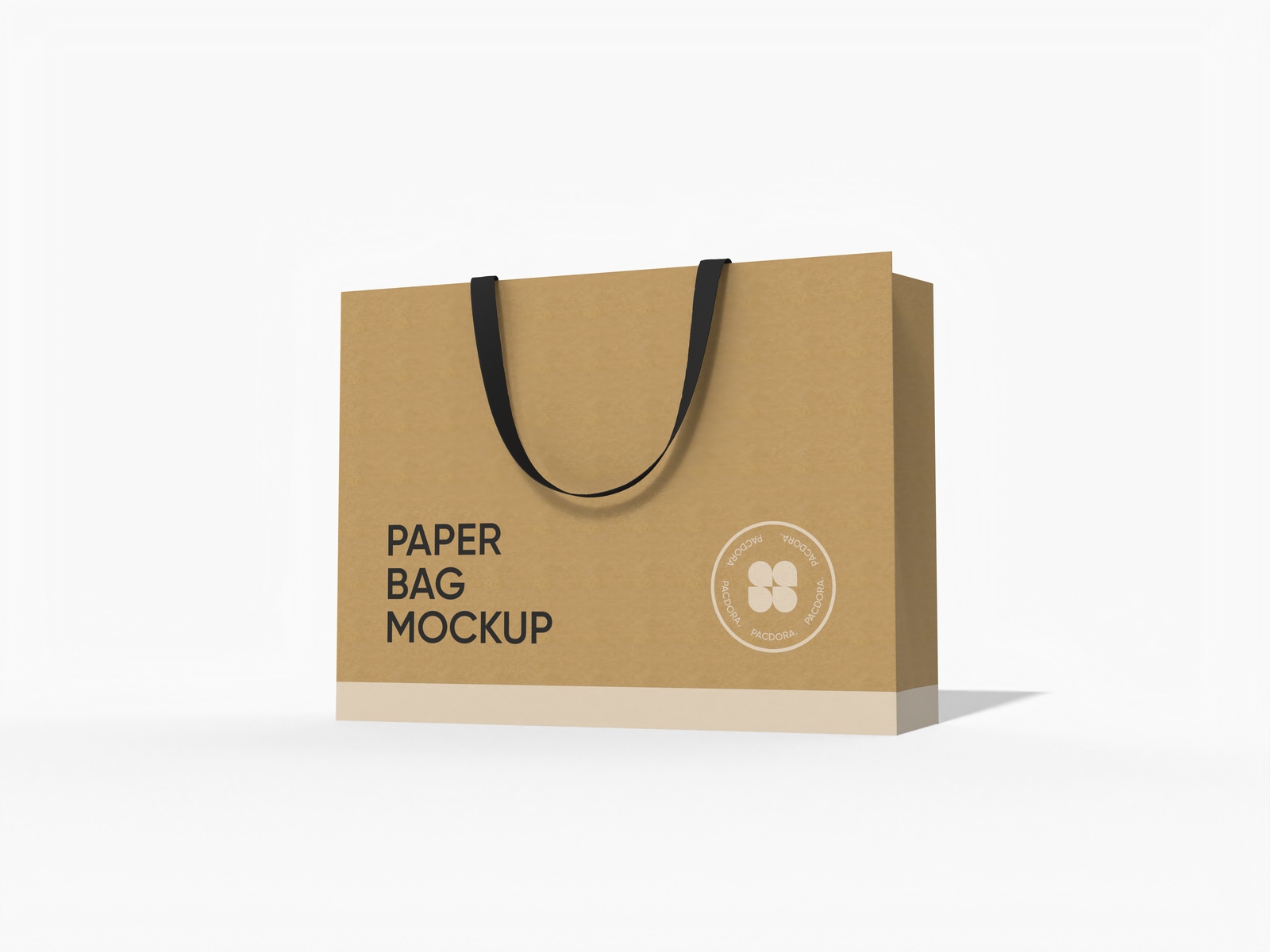 Paper tote bag mockup