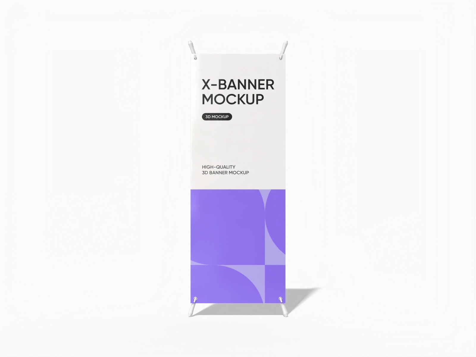 X banner stand mockup