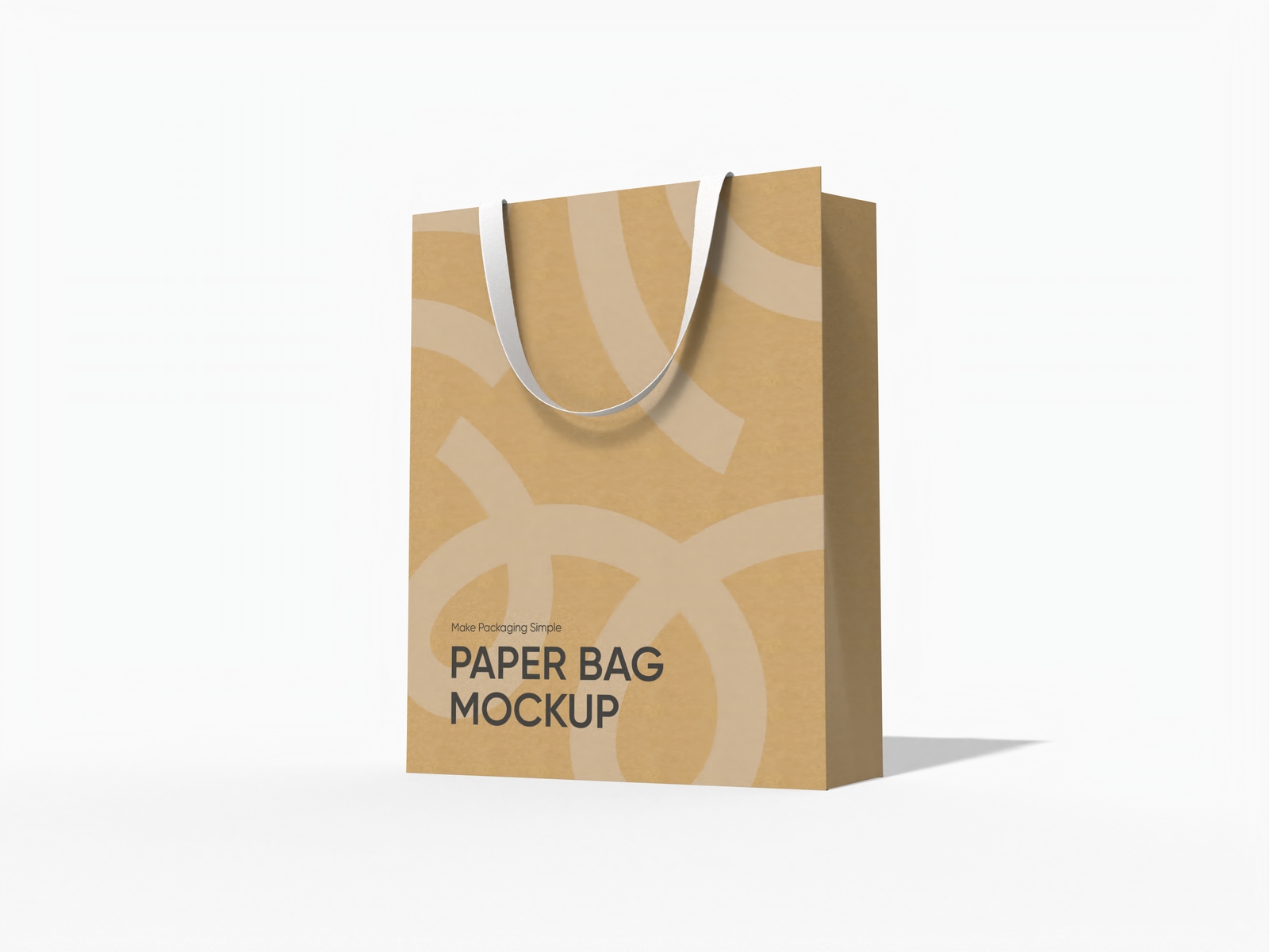 Paper gift tote bag mockup
