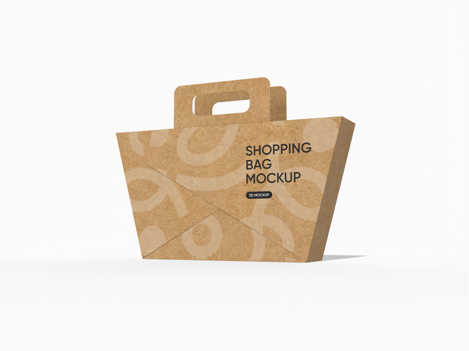 Polygonal shopping bag mockup