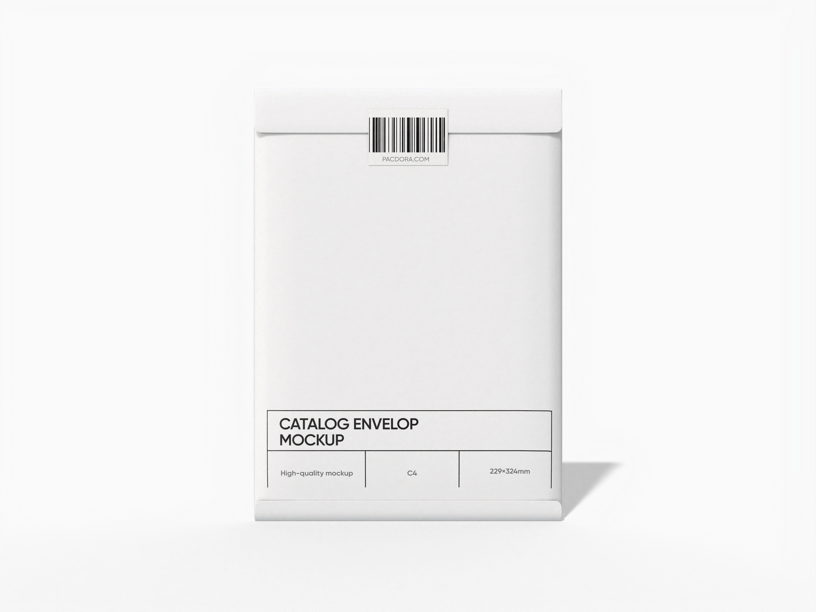 C4 envelope mockup