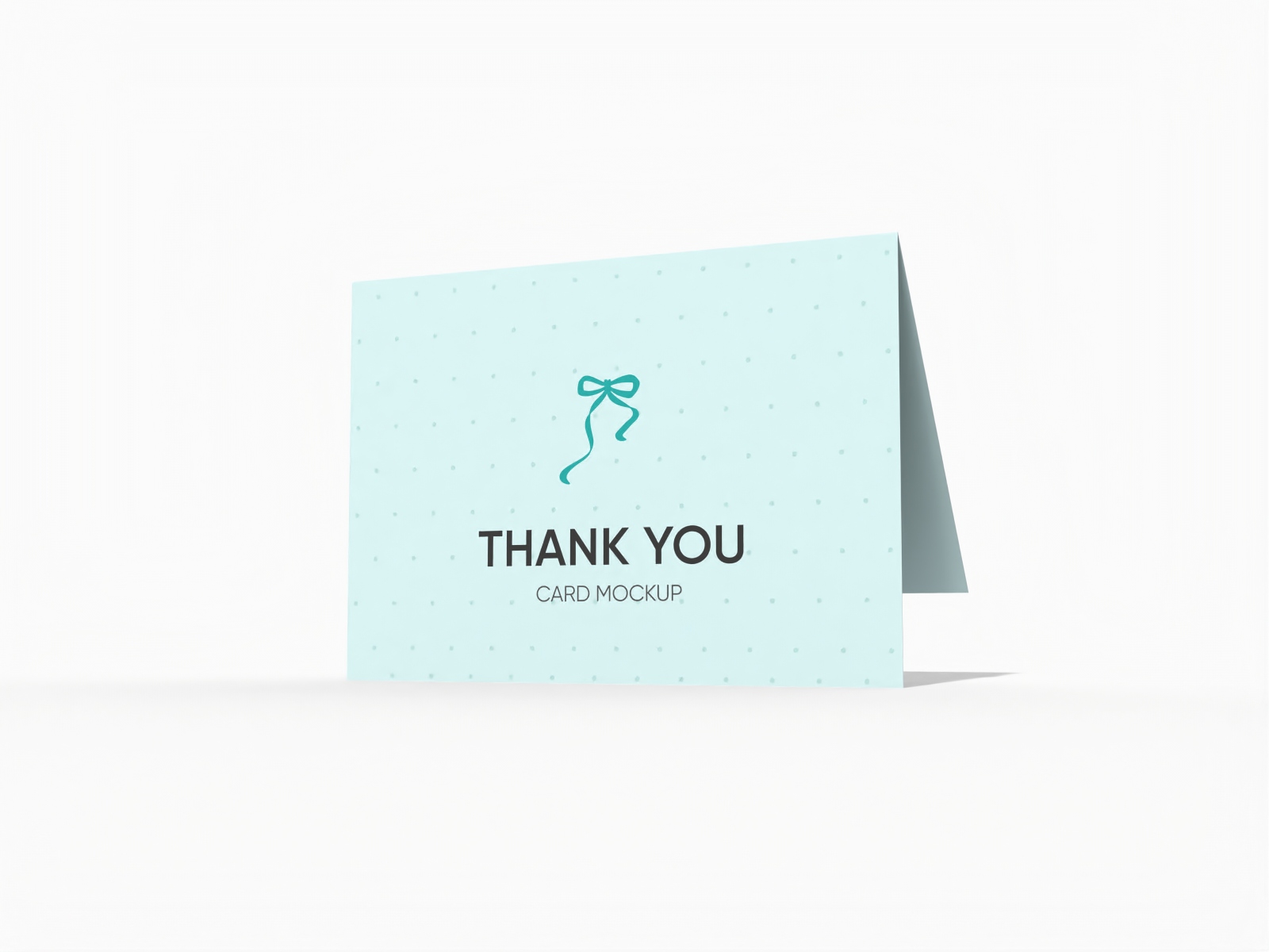 A5 thank you card mockup