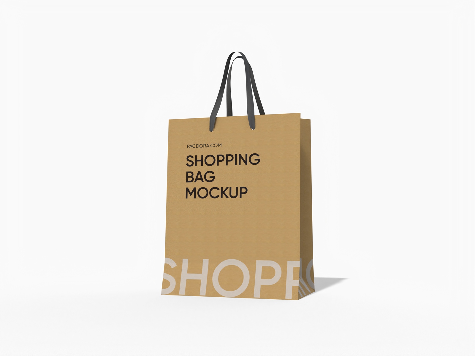 Gift paper bag mockup