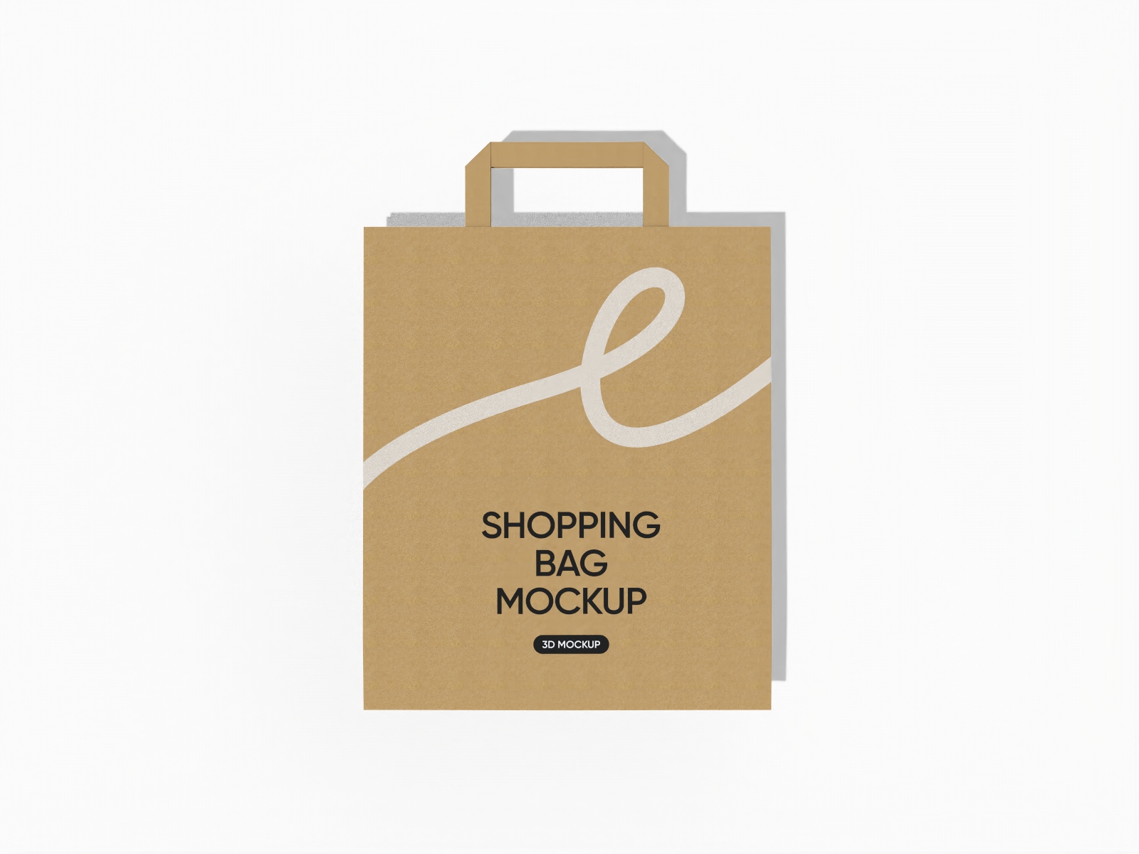 Shopping paper bag mockup