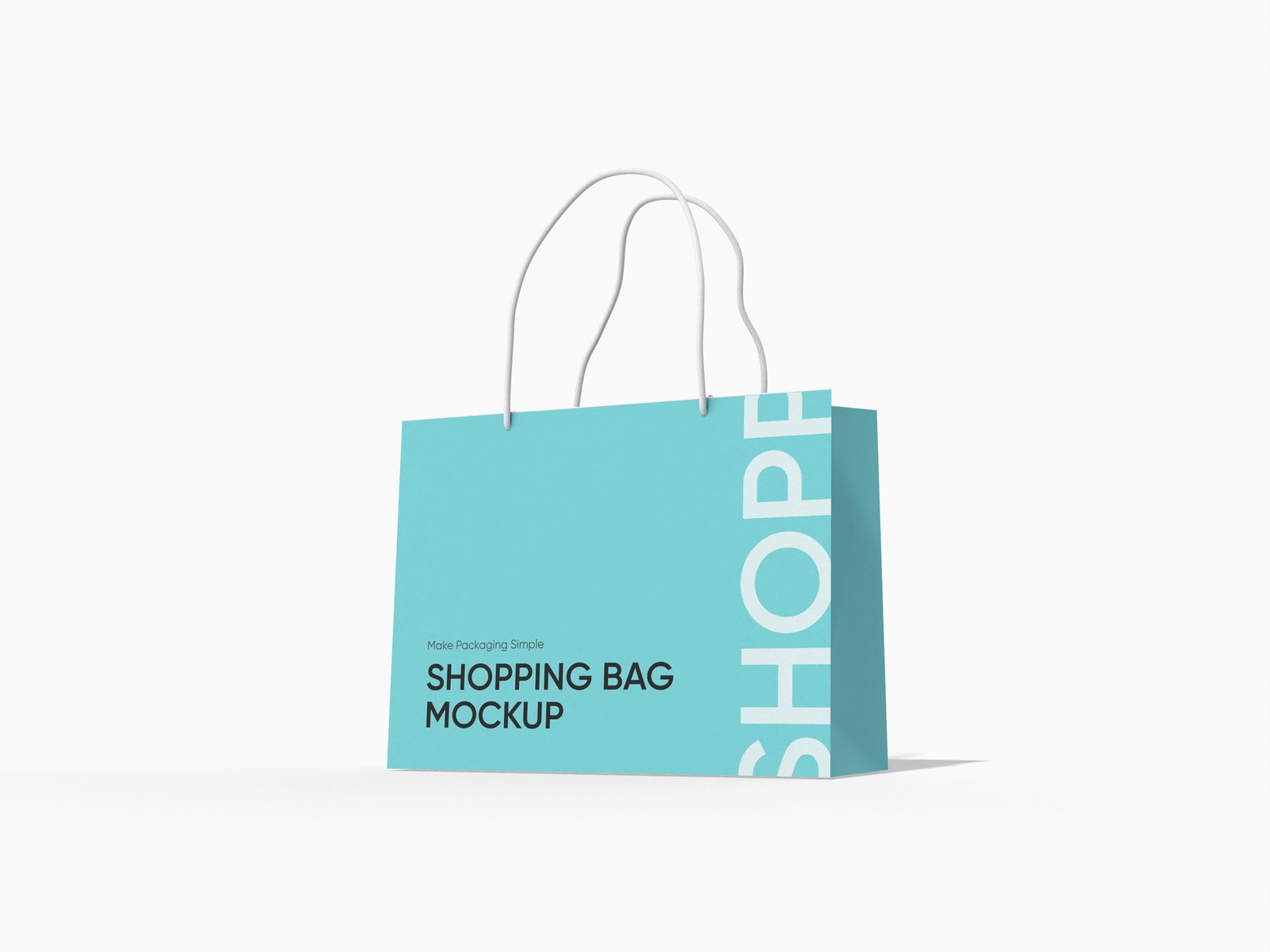 Luxury shopping bag mockup