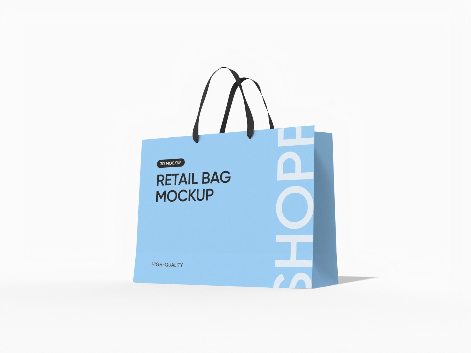 Luxury shopping bag mockup