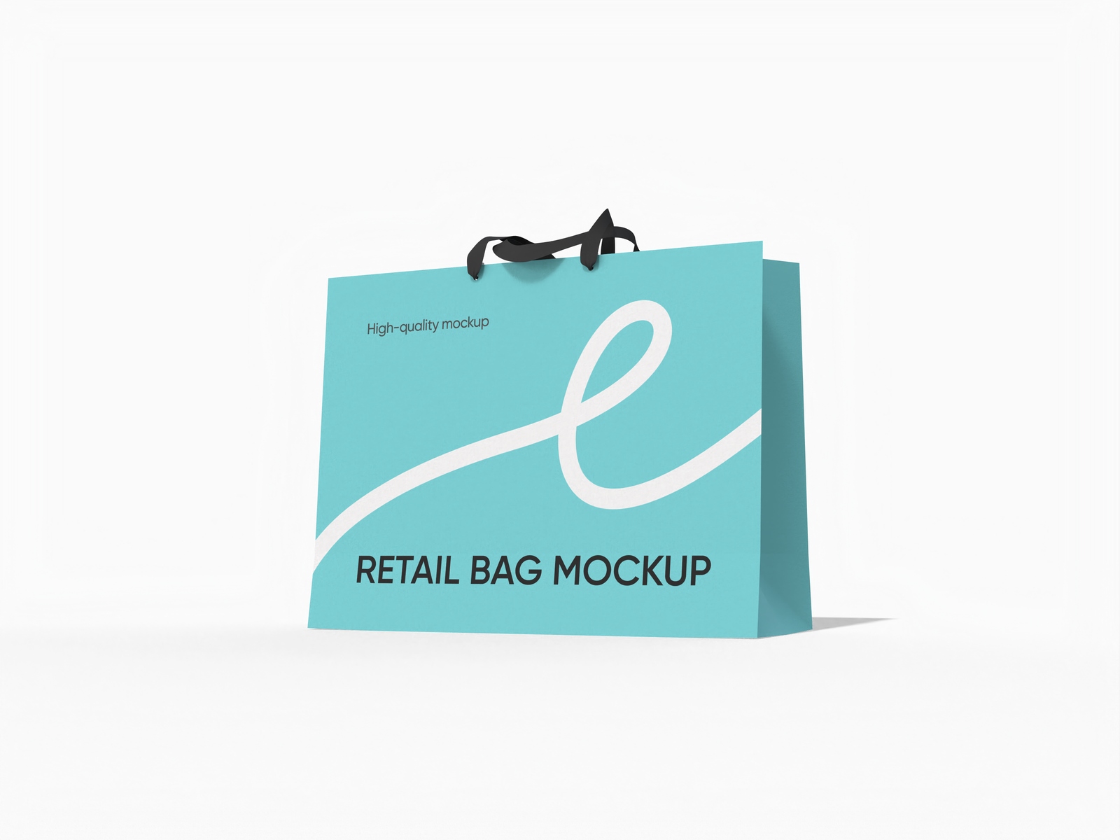 Luxury shopping bag mockup