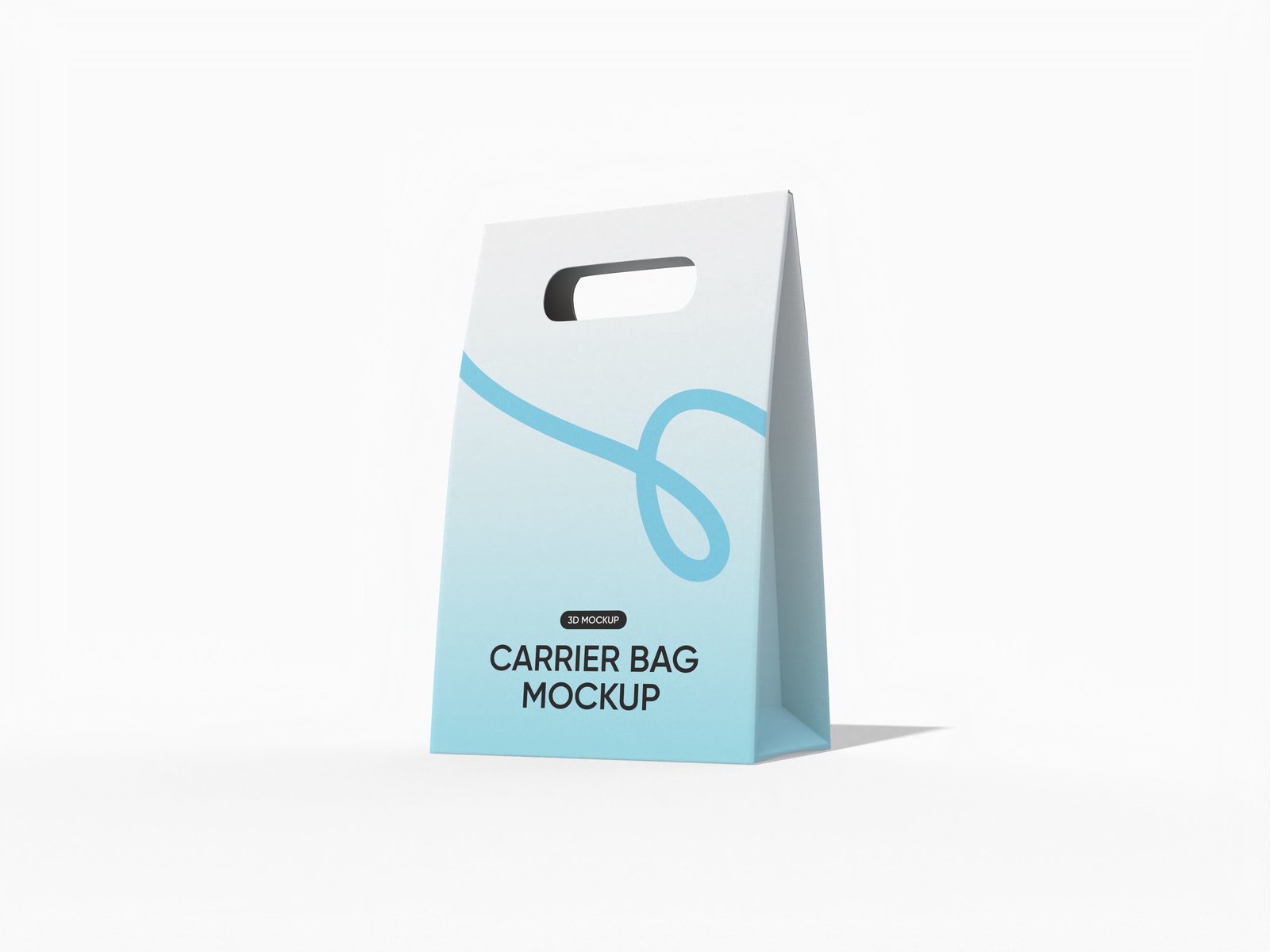 Small shopping bag mockup