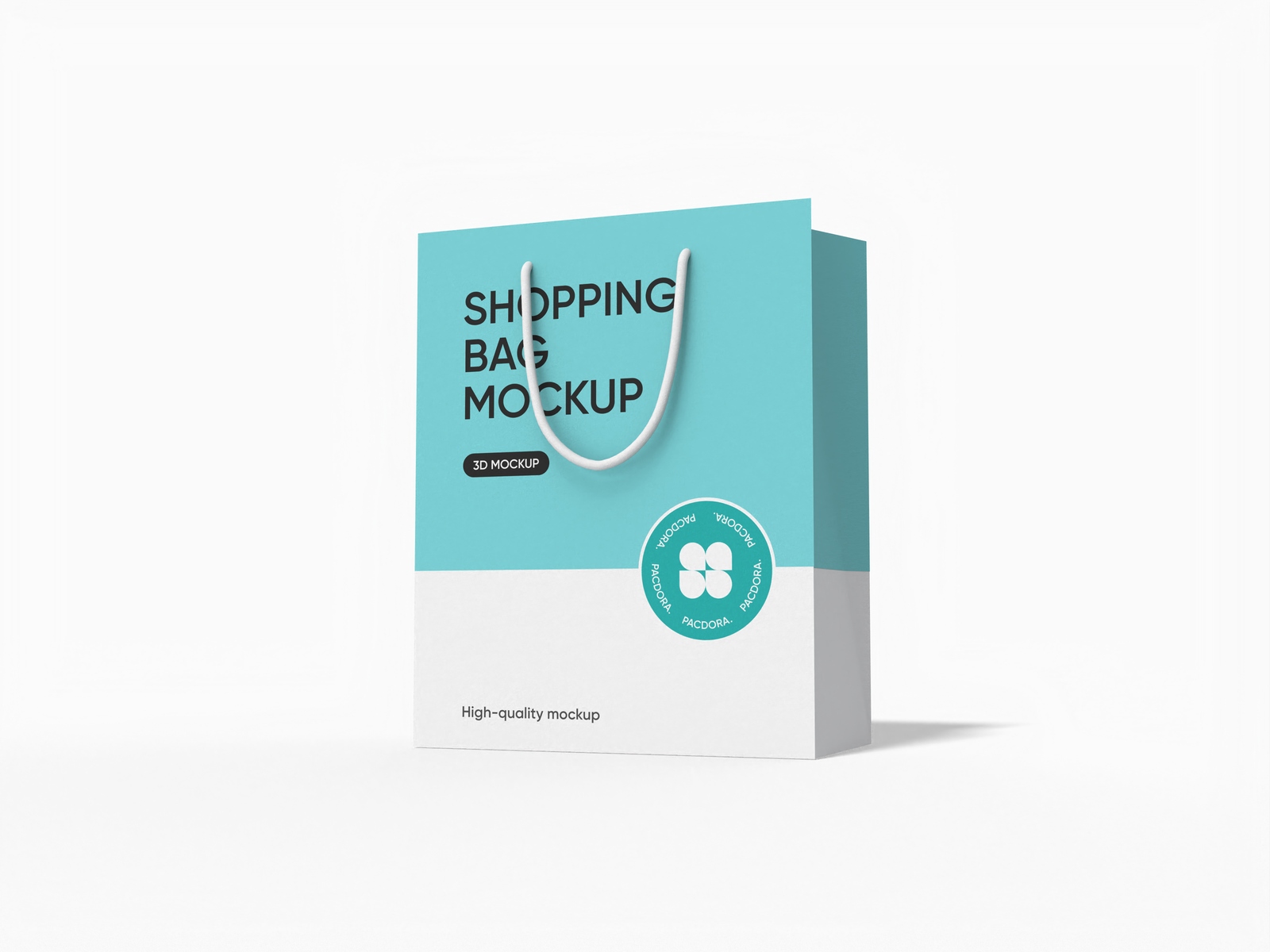 Small luxury shopping bag mockup