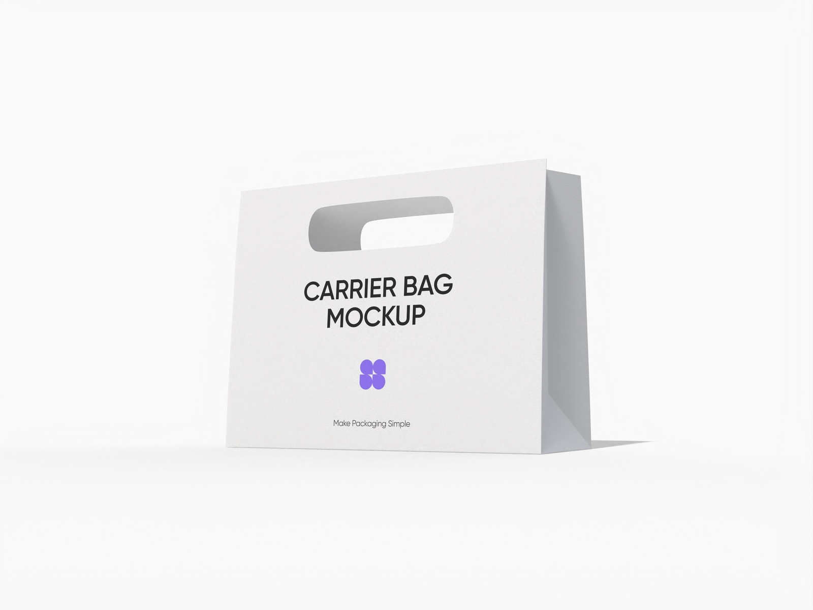 Small shopping bag mockup