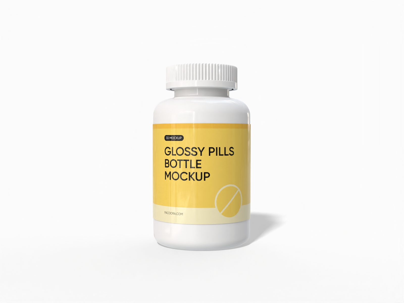 Supplement bottle mockup