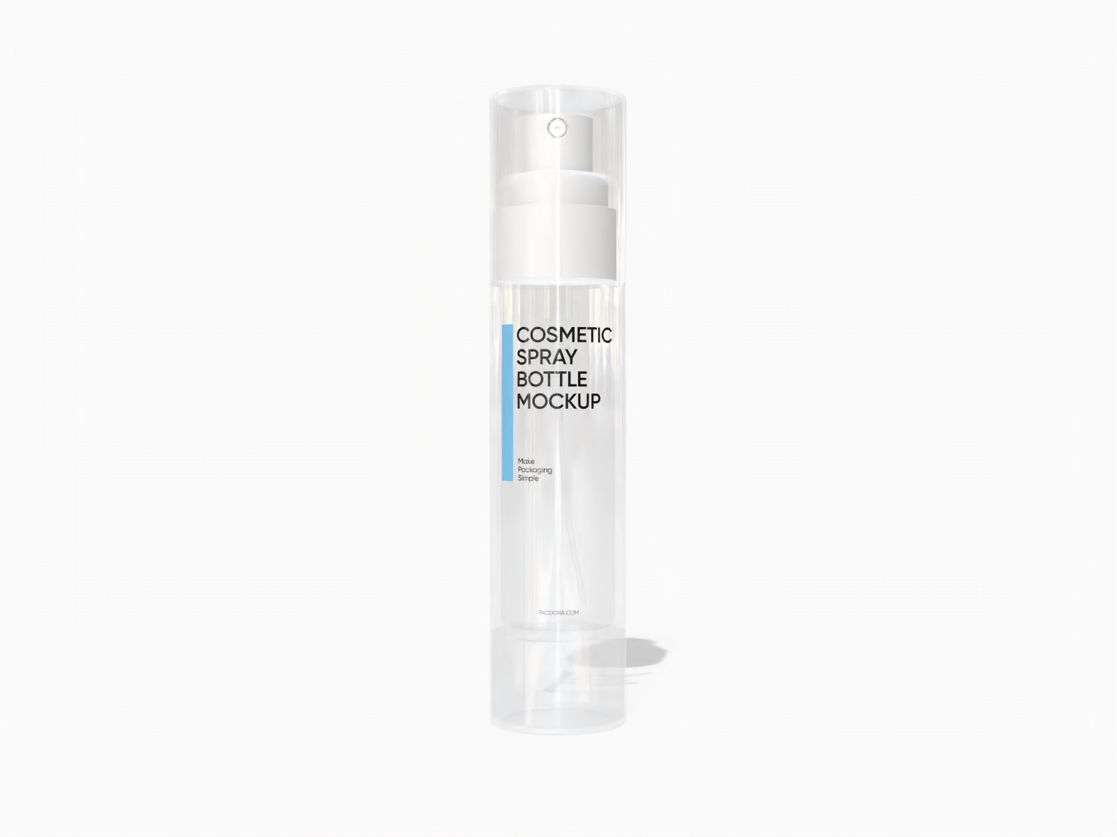 plastic spray bottle mockup