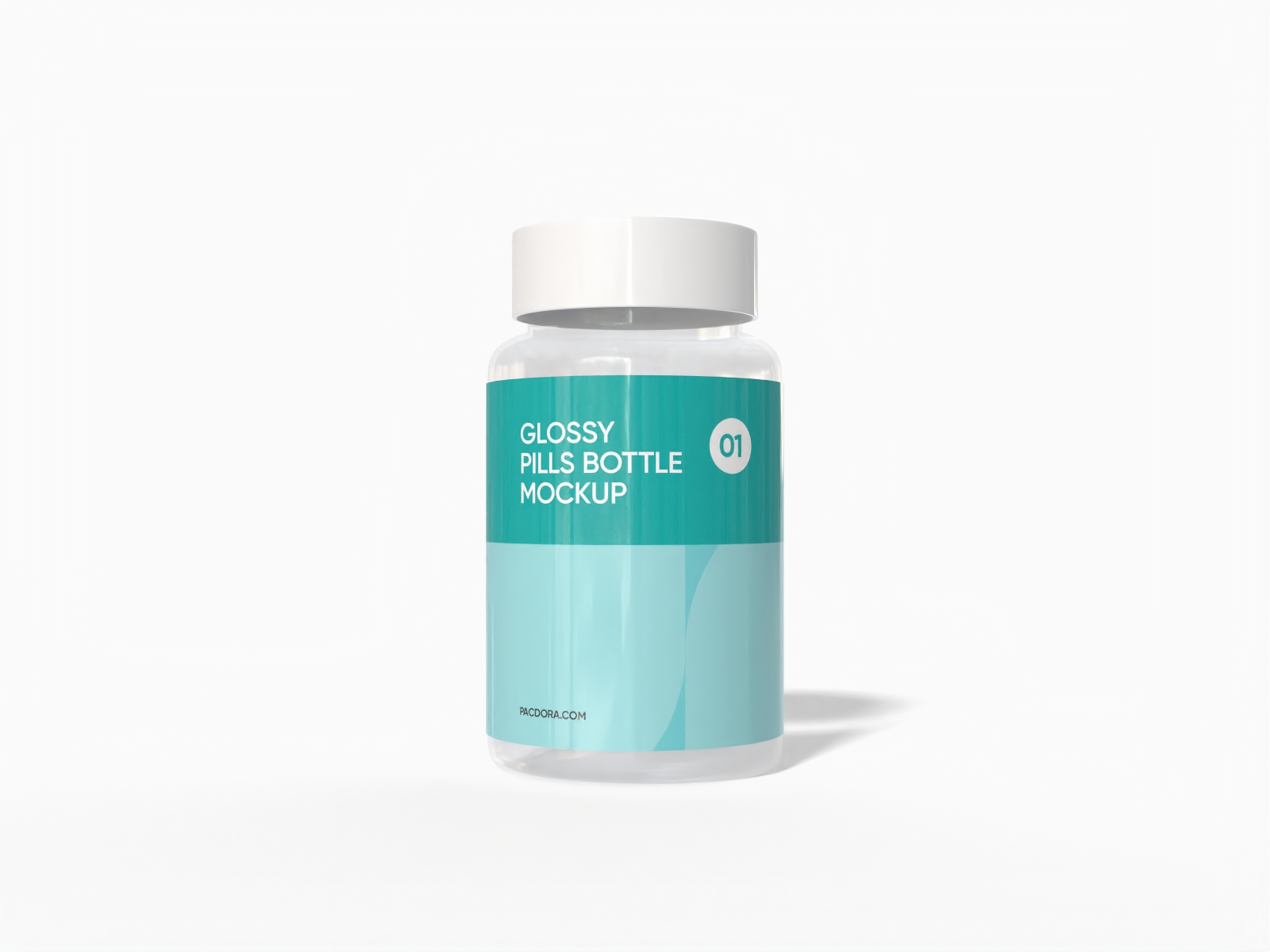 プラスチックサプリメントボトル モックアップ
