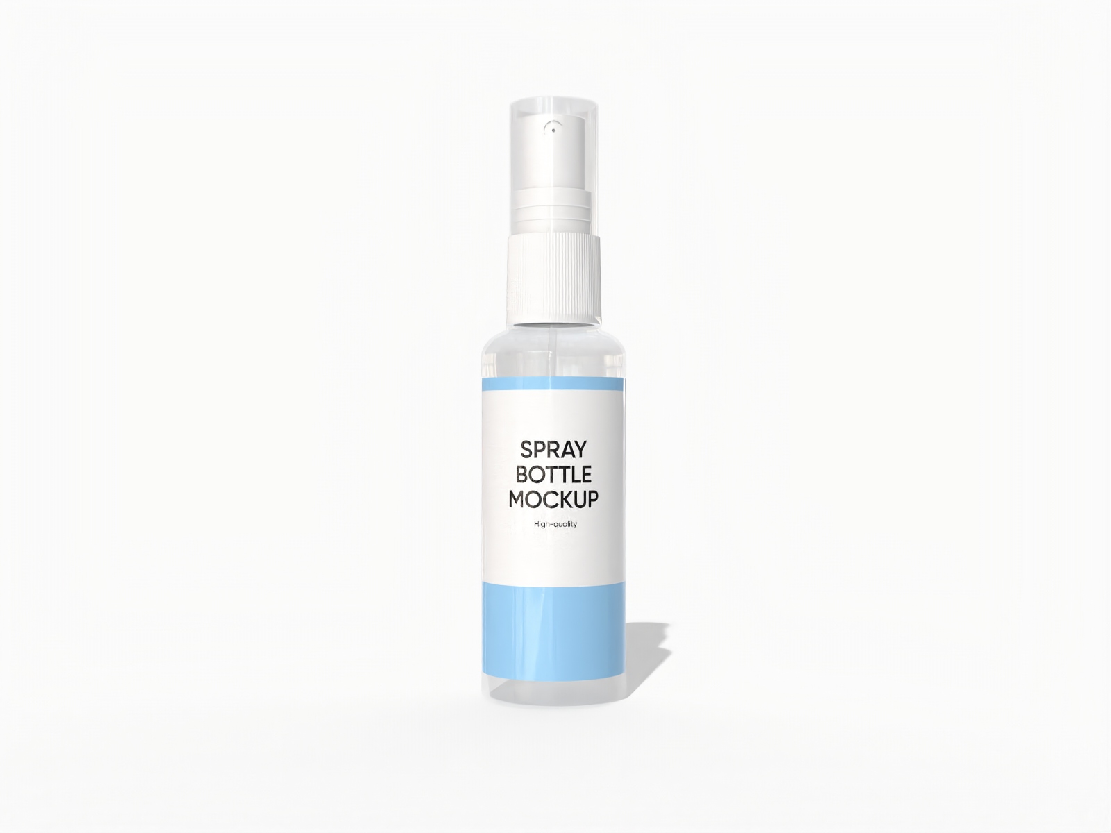 Plastic spray jar mockup