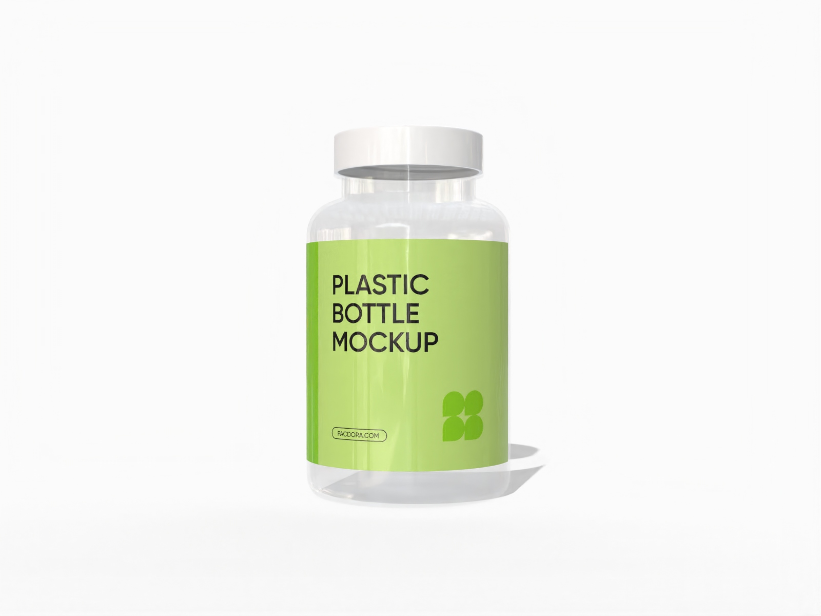 Plastic bottle mockup