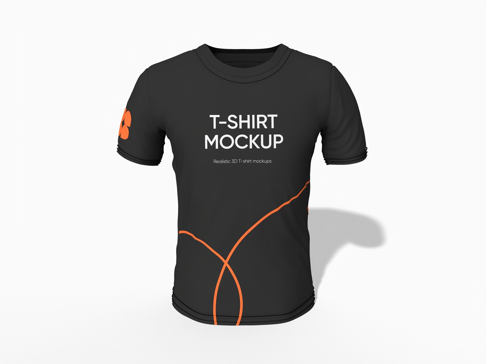 Black t shirt mockup