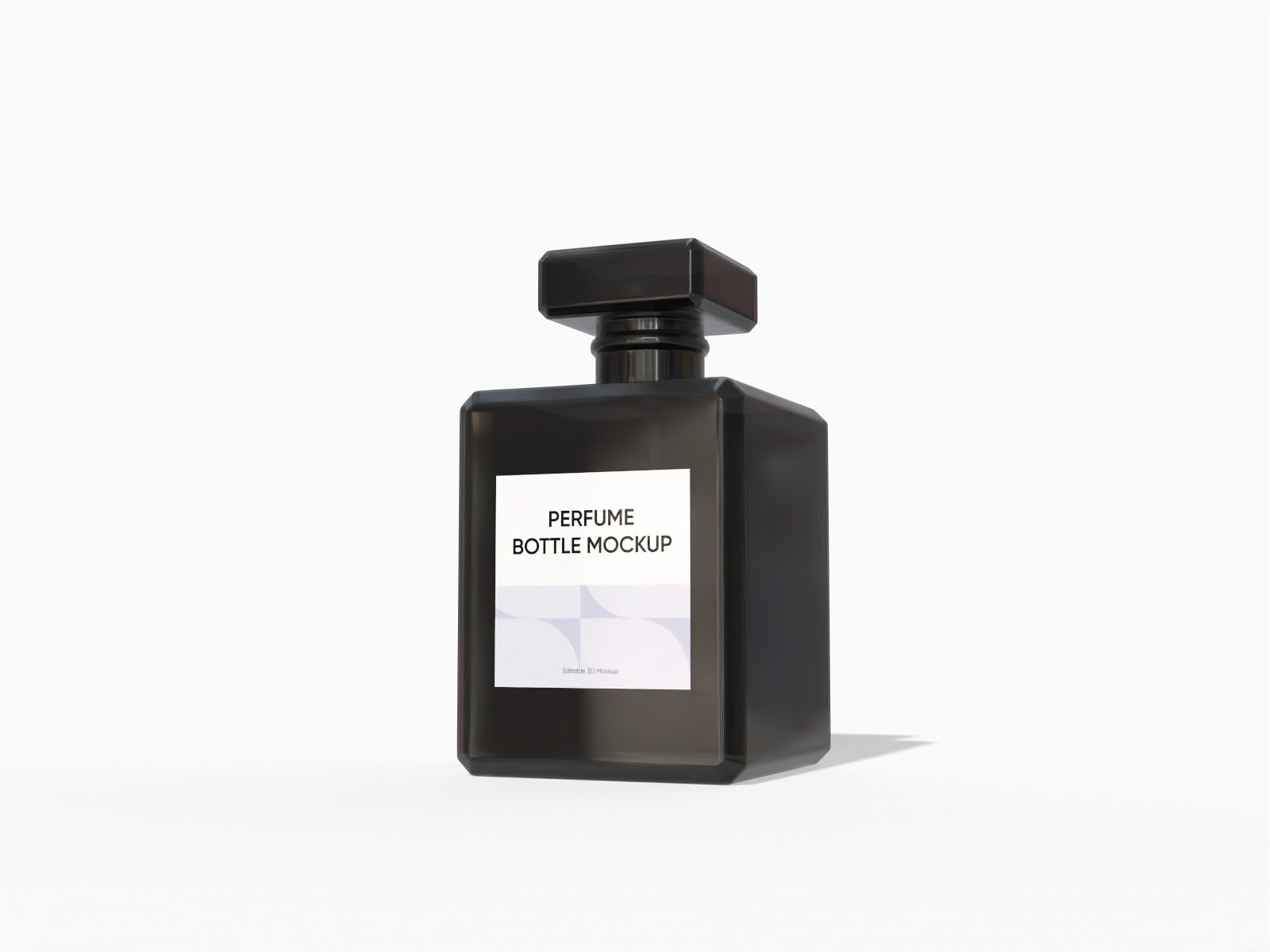 Perfume glass bottle mockup