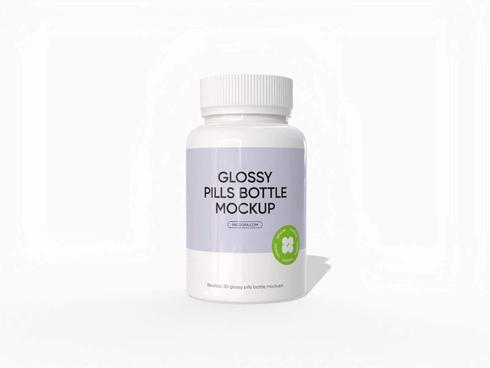 Supplement bottle mockup