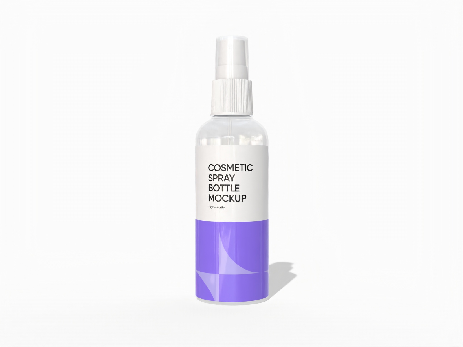 Plastic spray bottle mockup