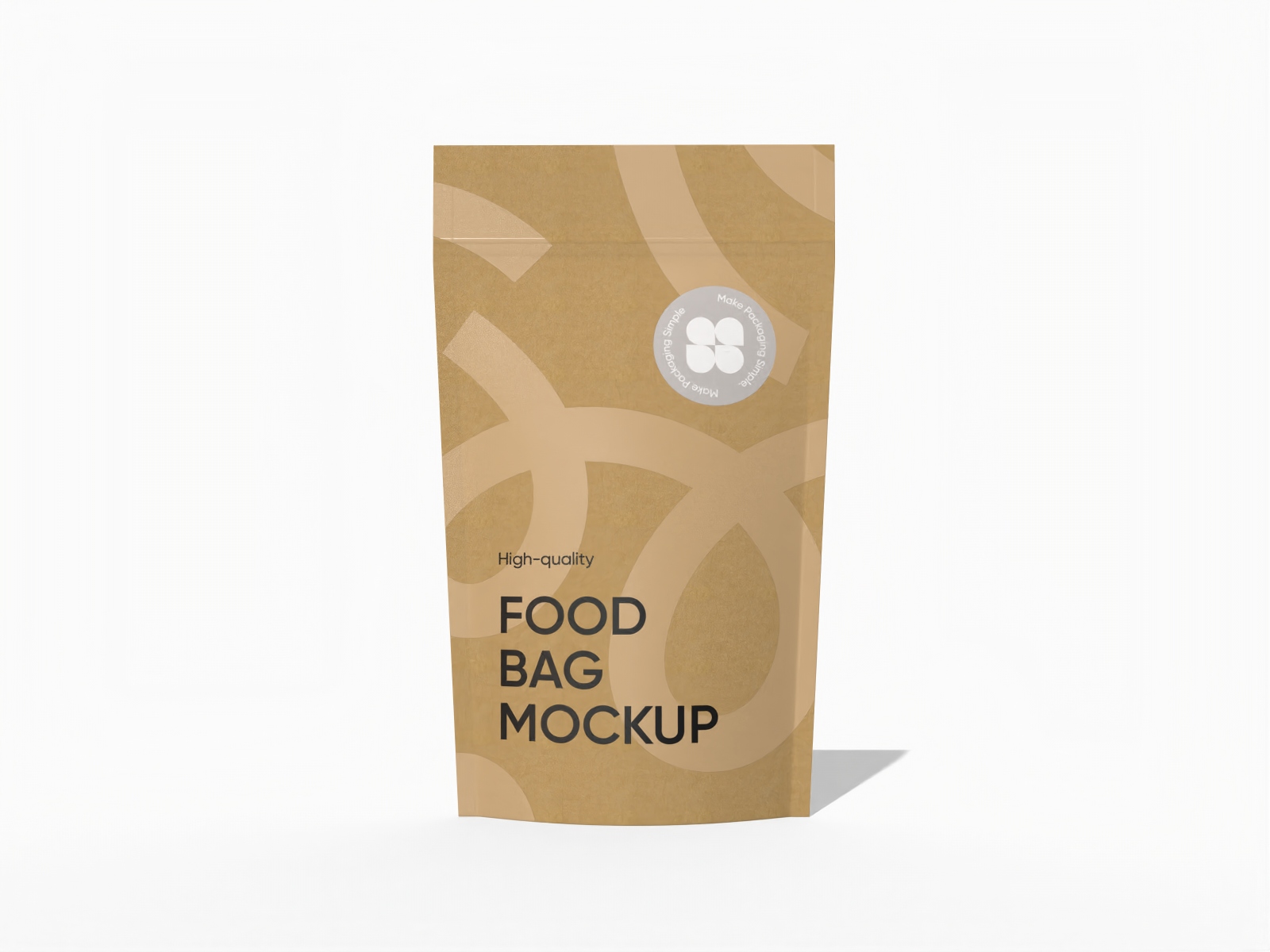 Doypack food bag mockup