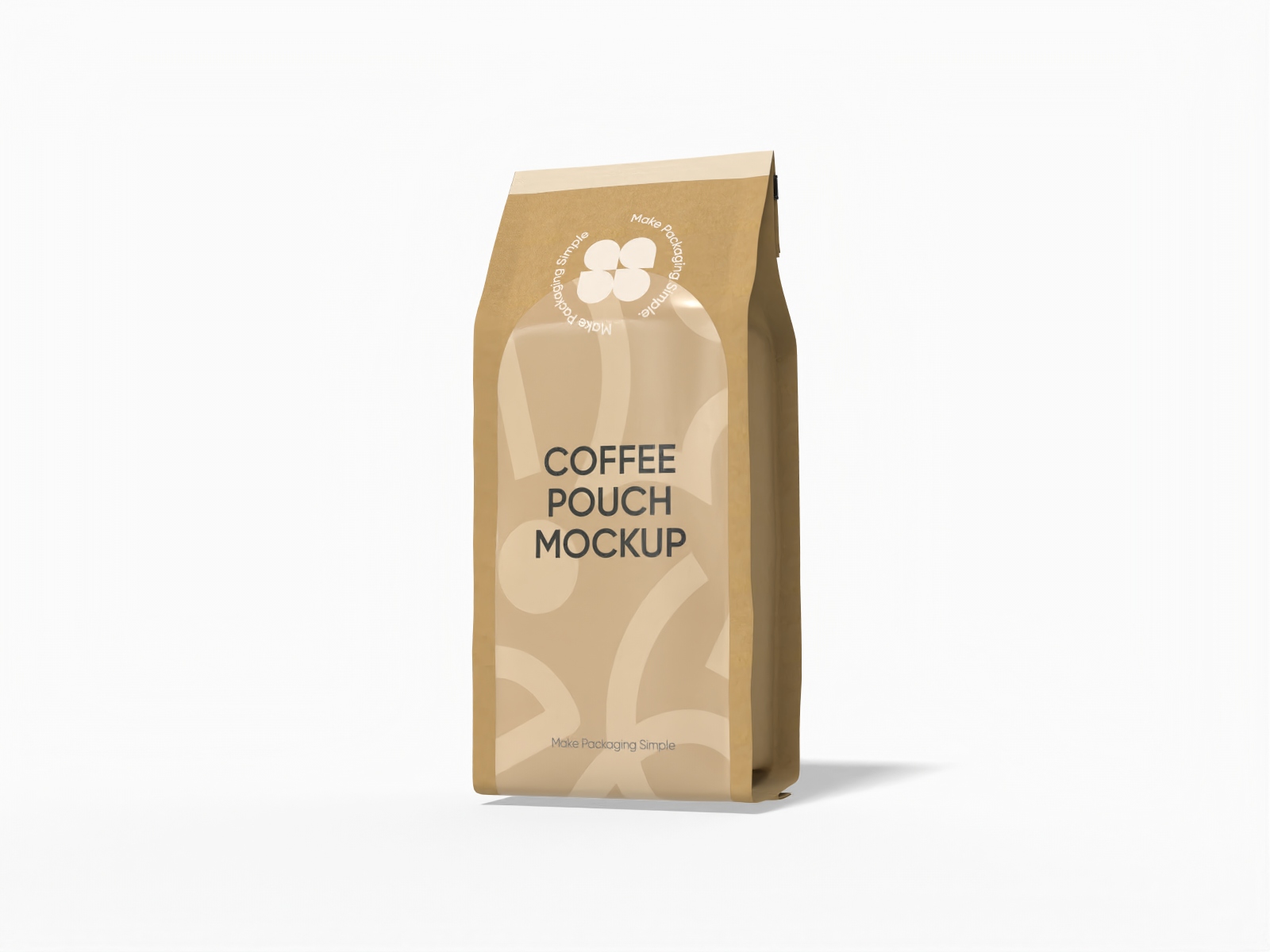 12 oz coffee pouch mockup