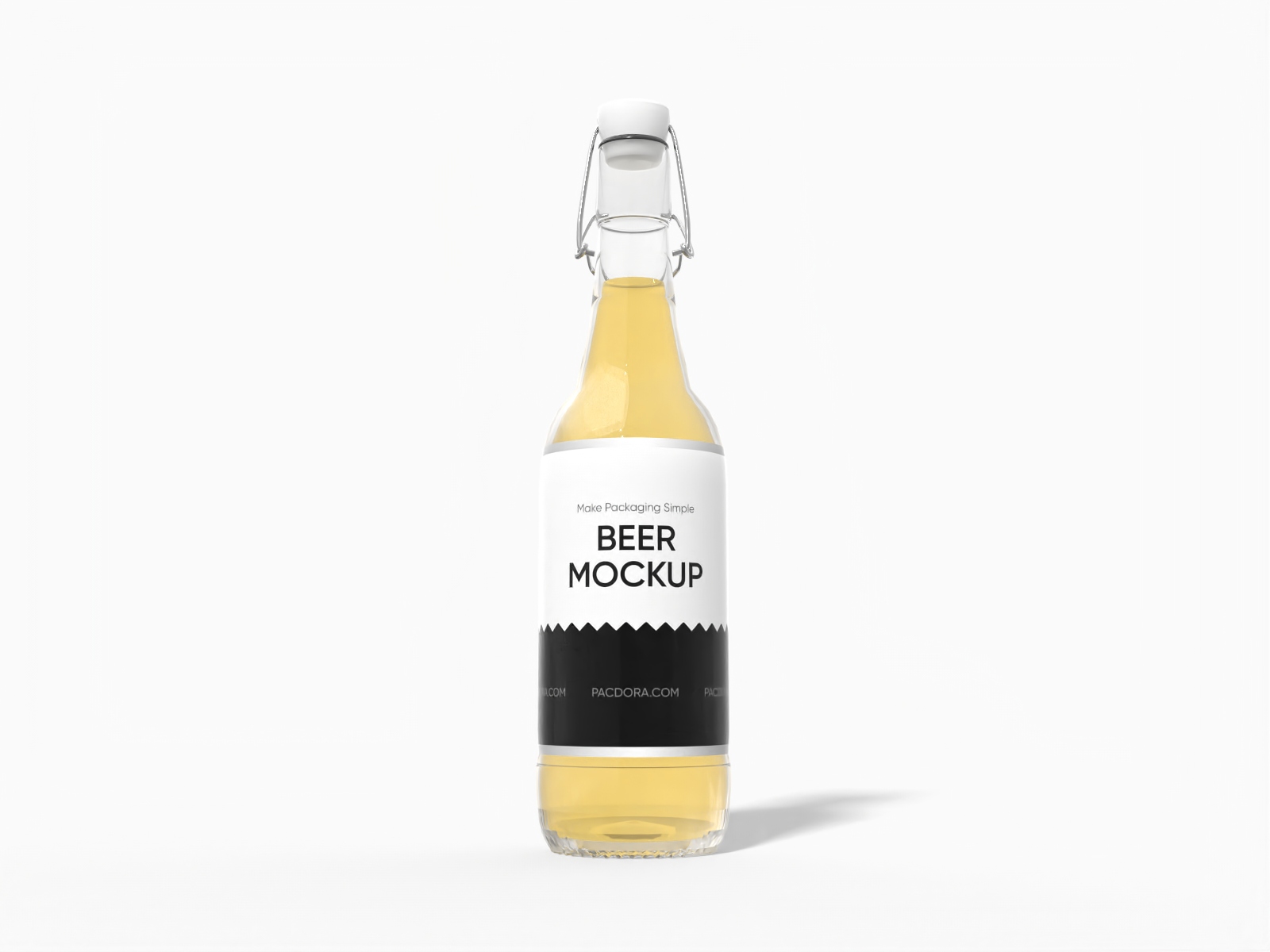 500 ml double button bottle mockup