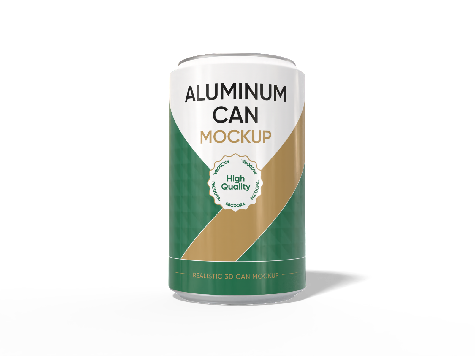 200 ml aluminum beer can mockup