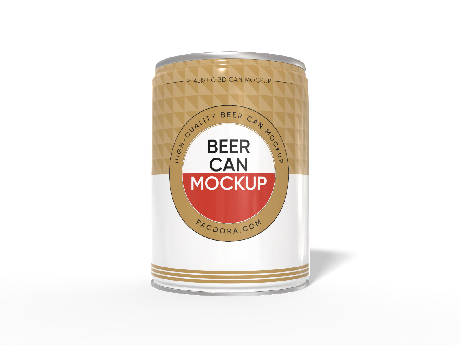 60 ml beer can mockup