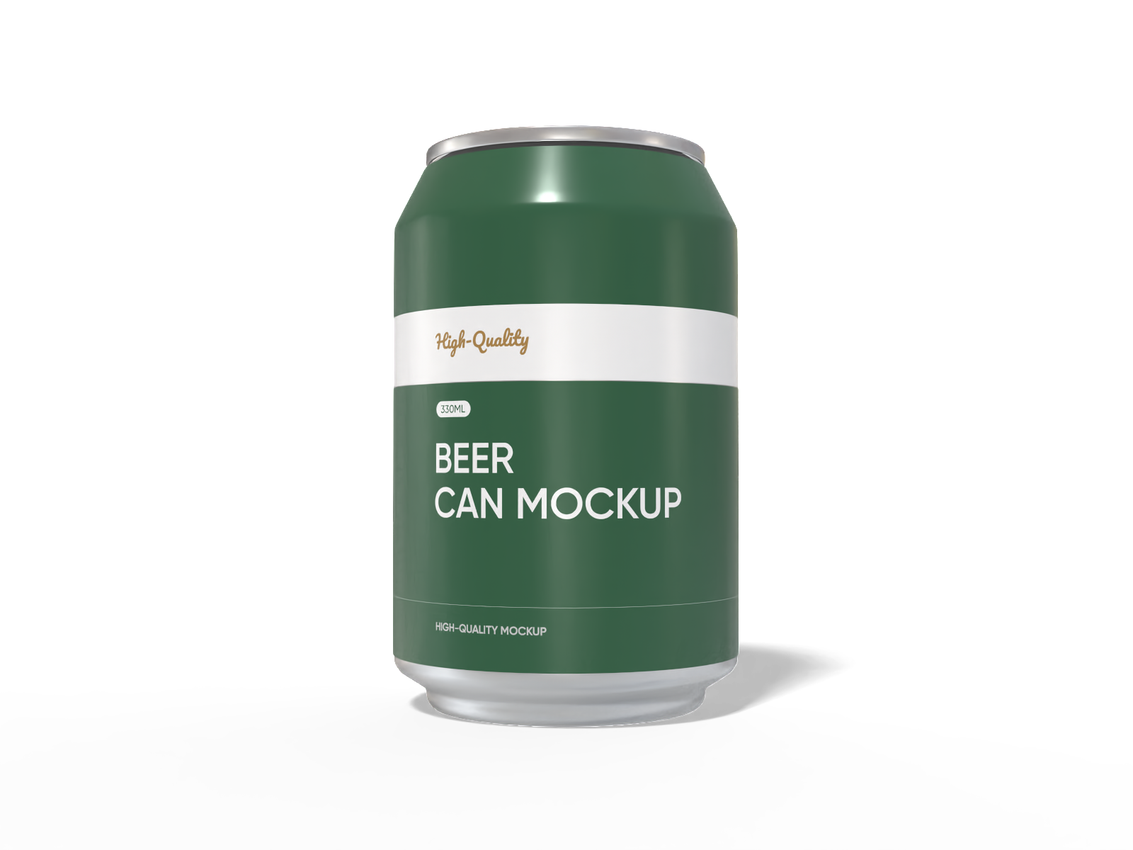 330 ml beer can mockup
