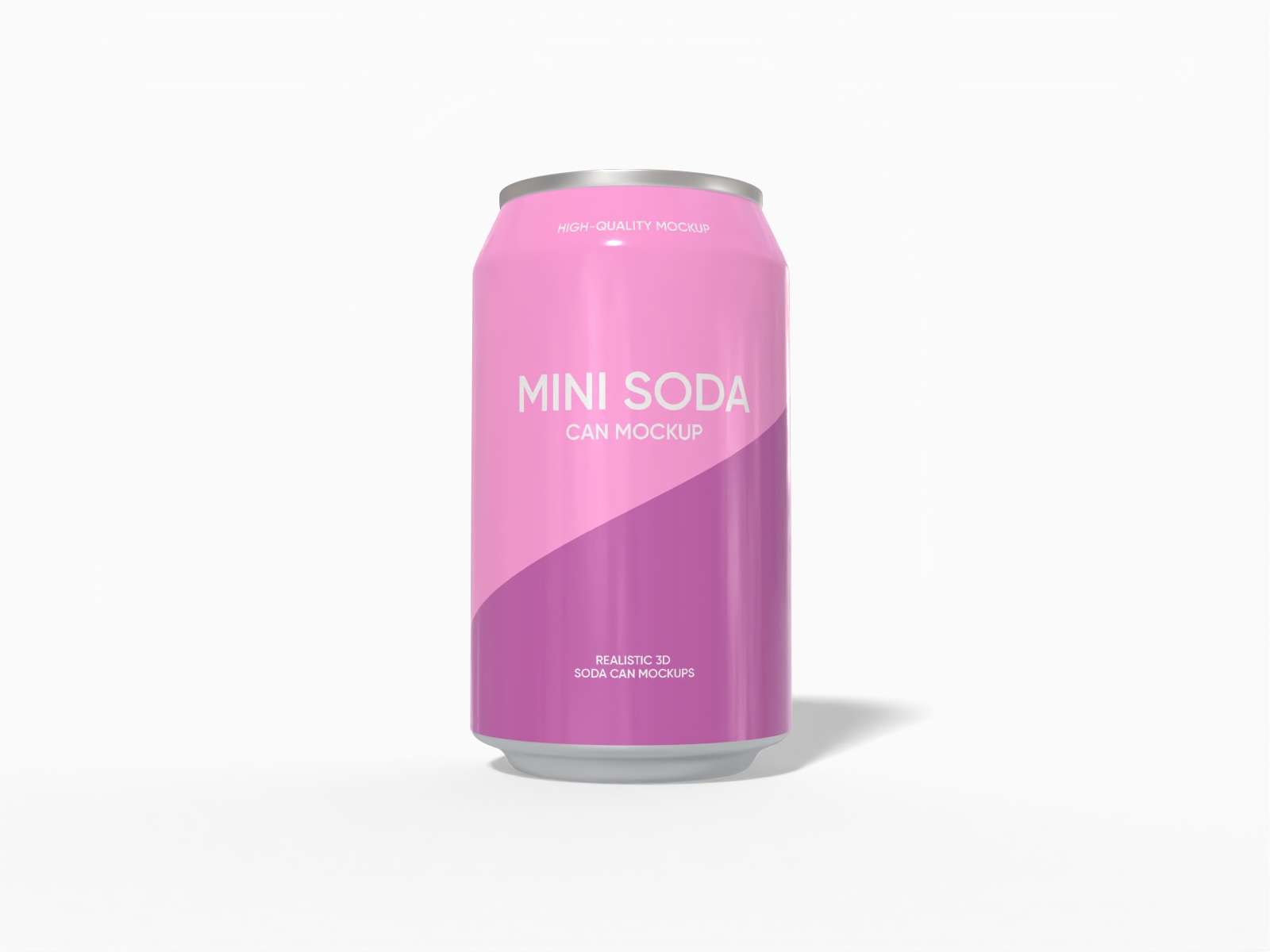 330 ml  soda can mockup