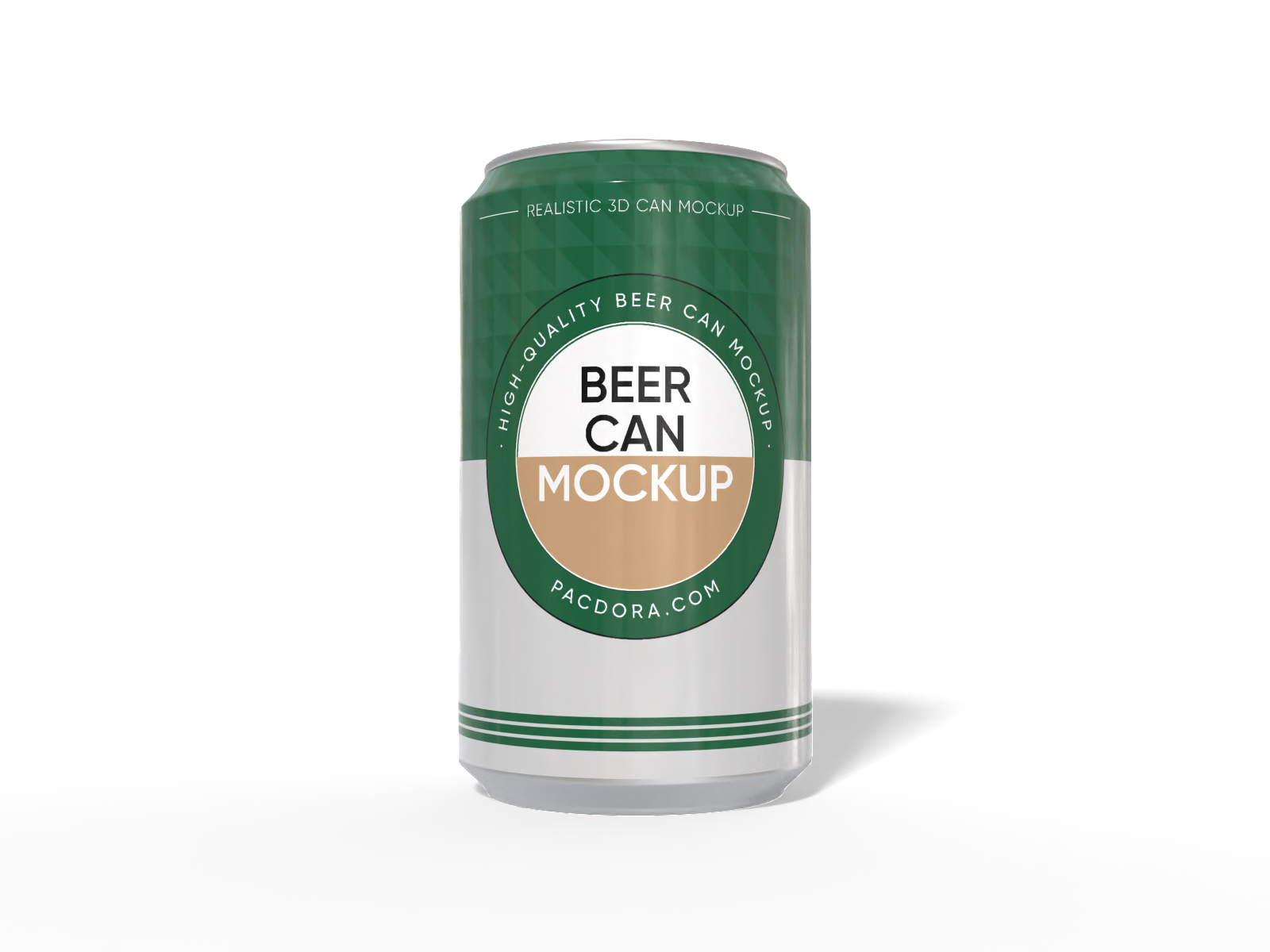 330 ml beer can mockup
