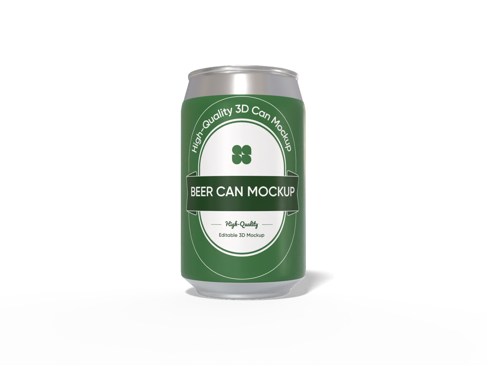 330 ml beer can mockup