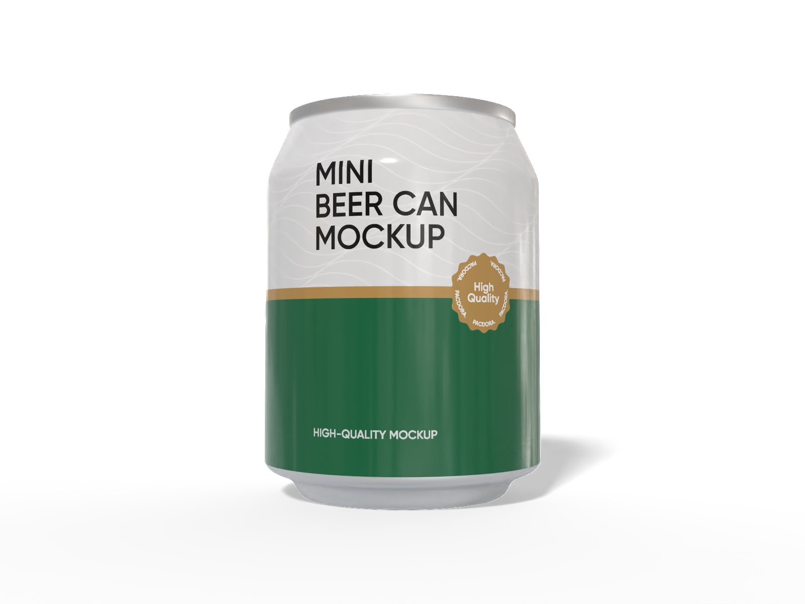 8 oz 237 ml mini beer can mockup