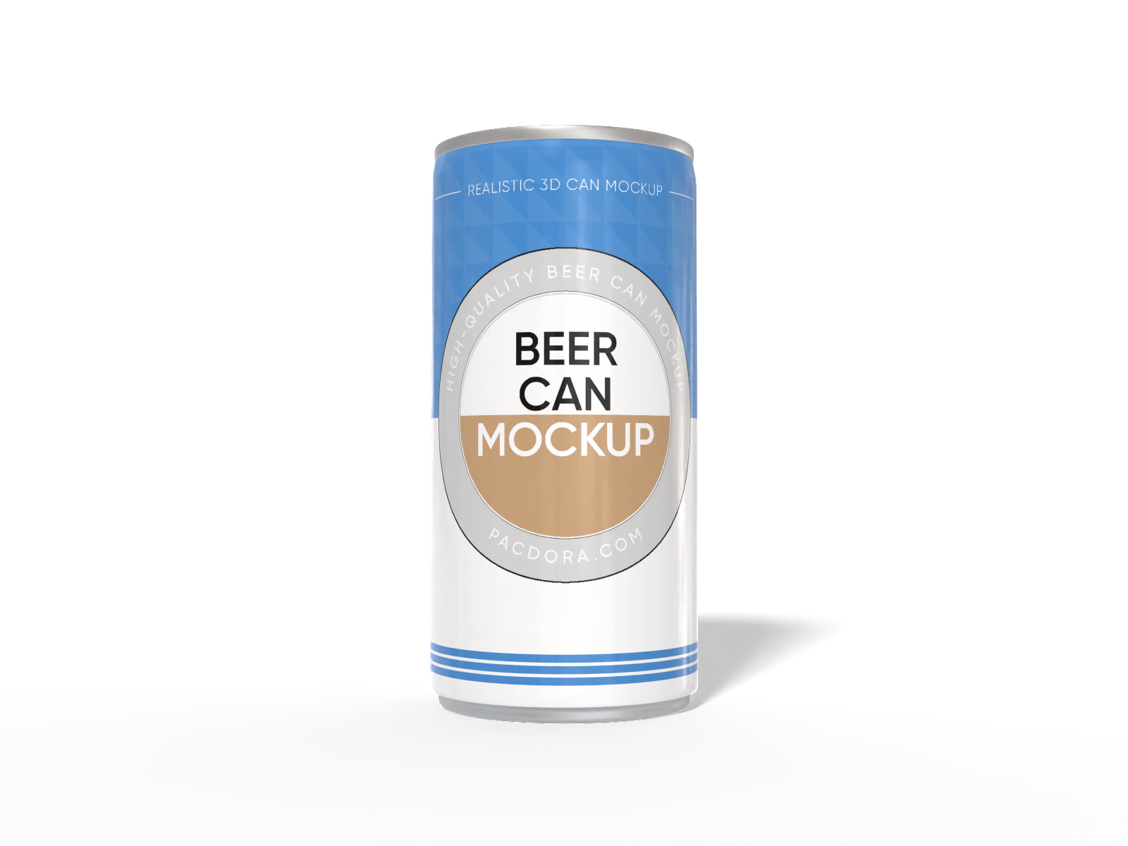 200 ml beer can mockup