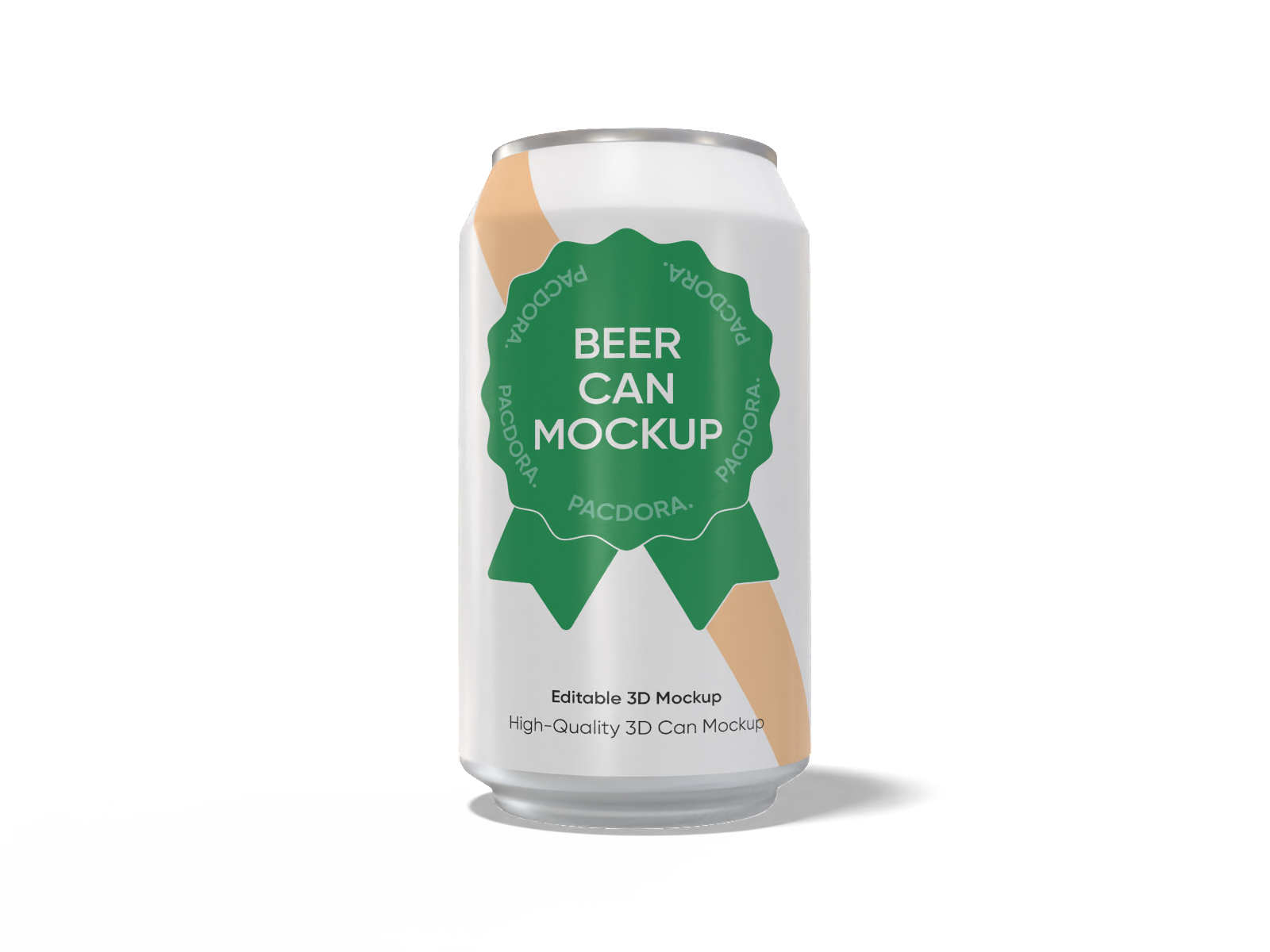 12 oz 355 ml beer can mockup