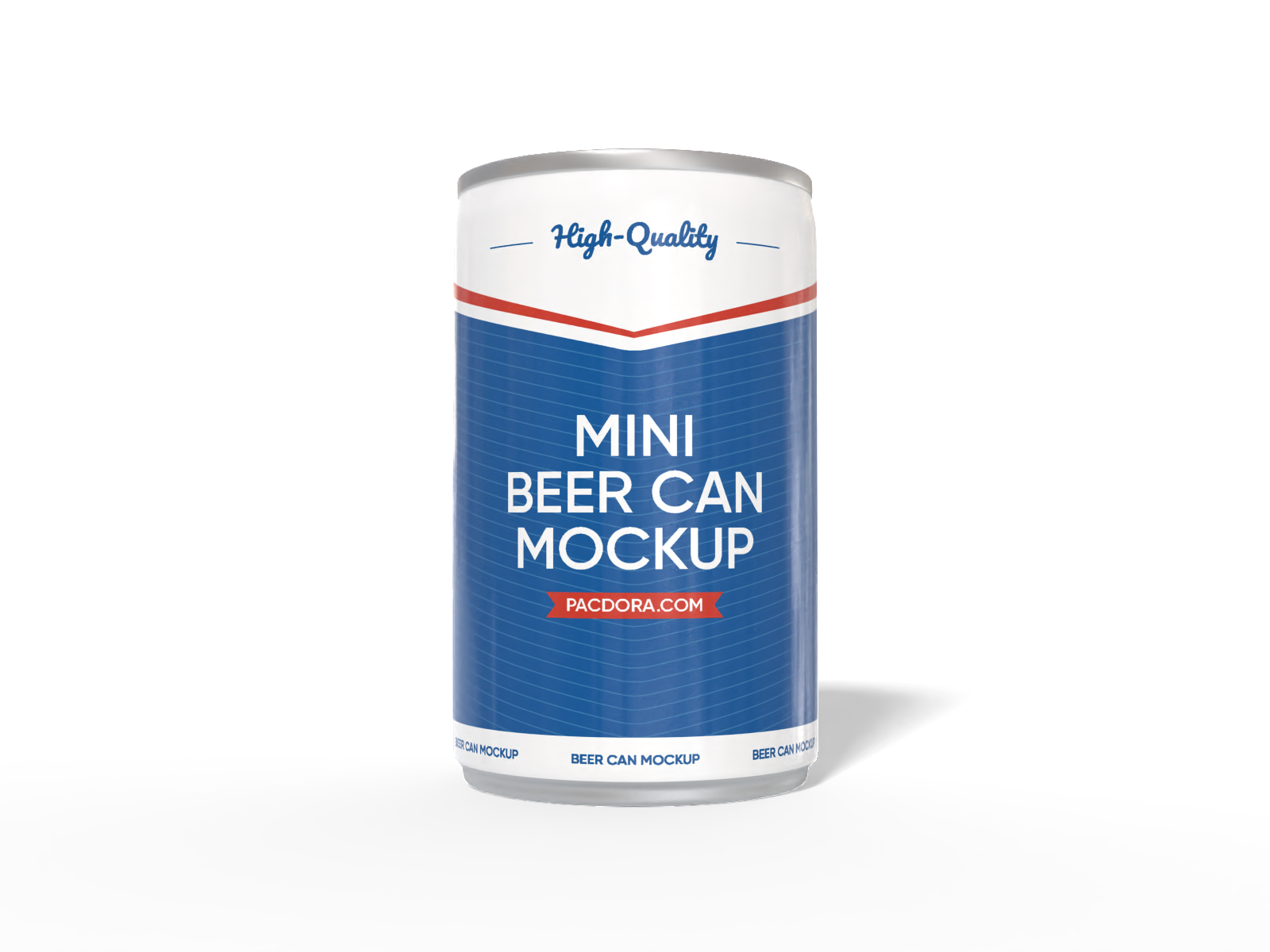150 ml mini beer can mockup